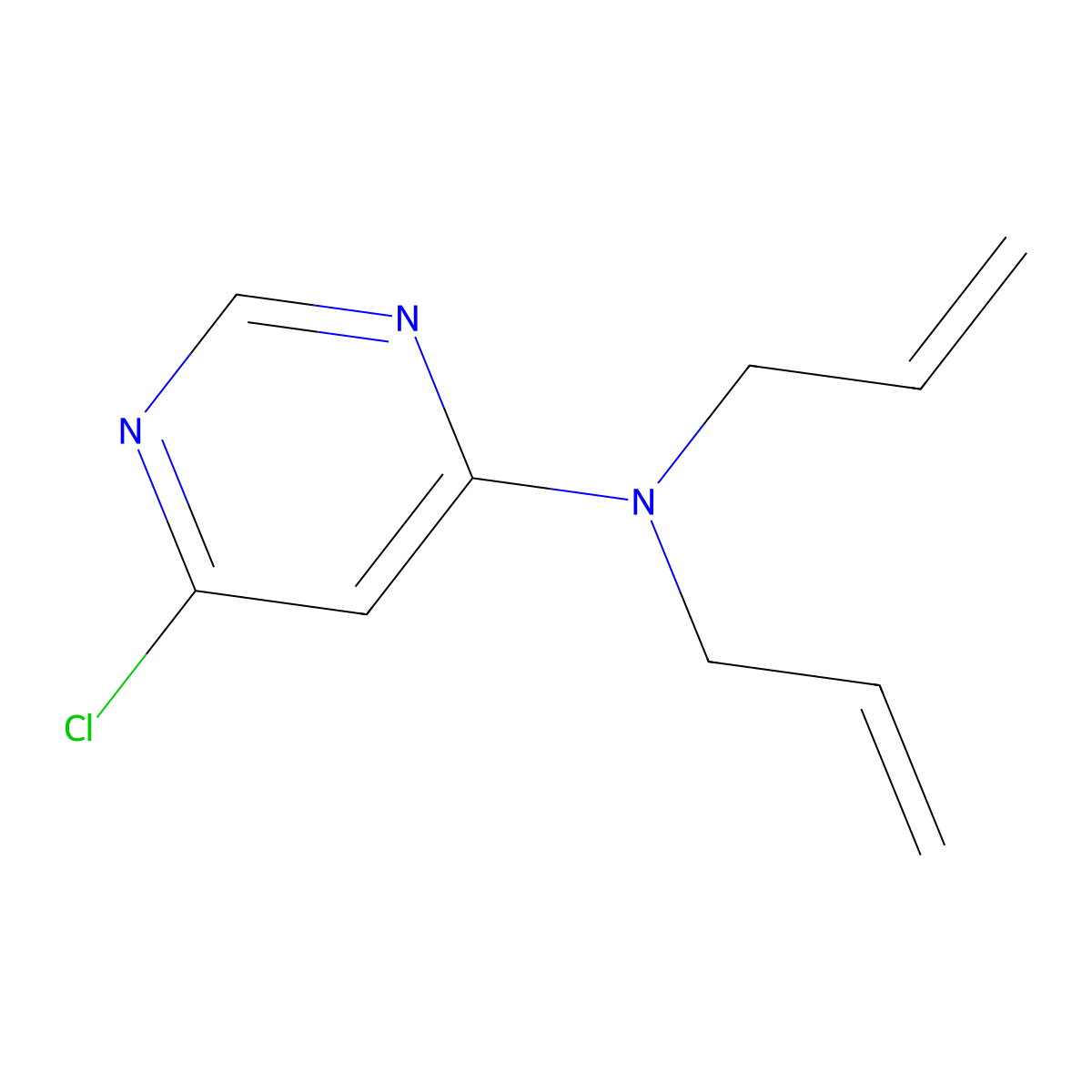 6-Chloro-N,N-di-2-propen-1-yl-4-pyrimidinamine molecular structure, CAS 1220036-24-7