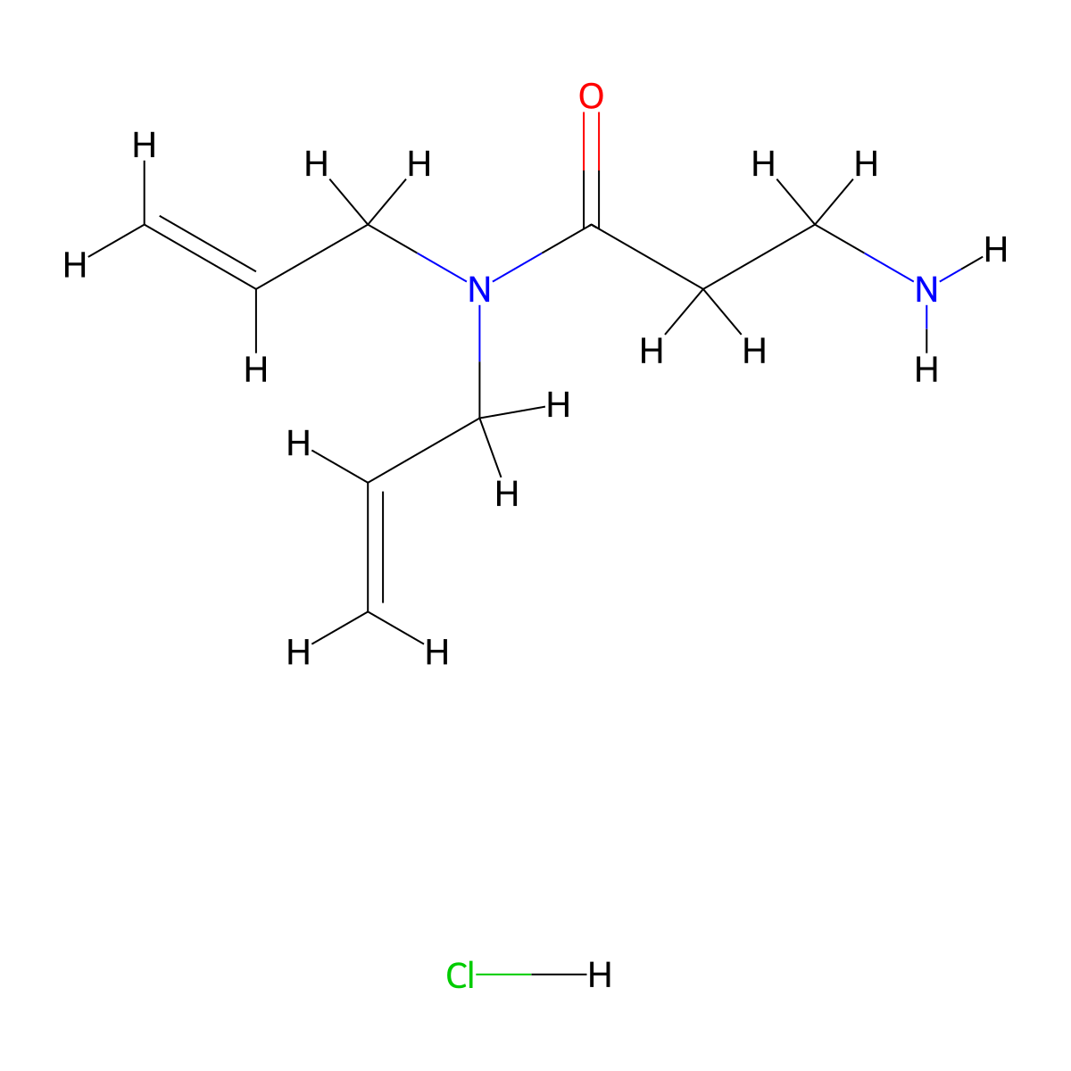 N,N-Diallyl-3-aminopropanamide hydrochloride molecular structure, CAS 1220036-64-5