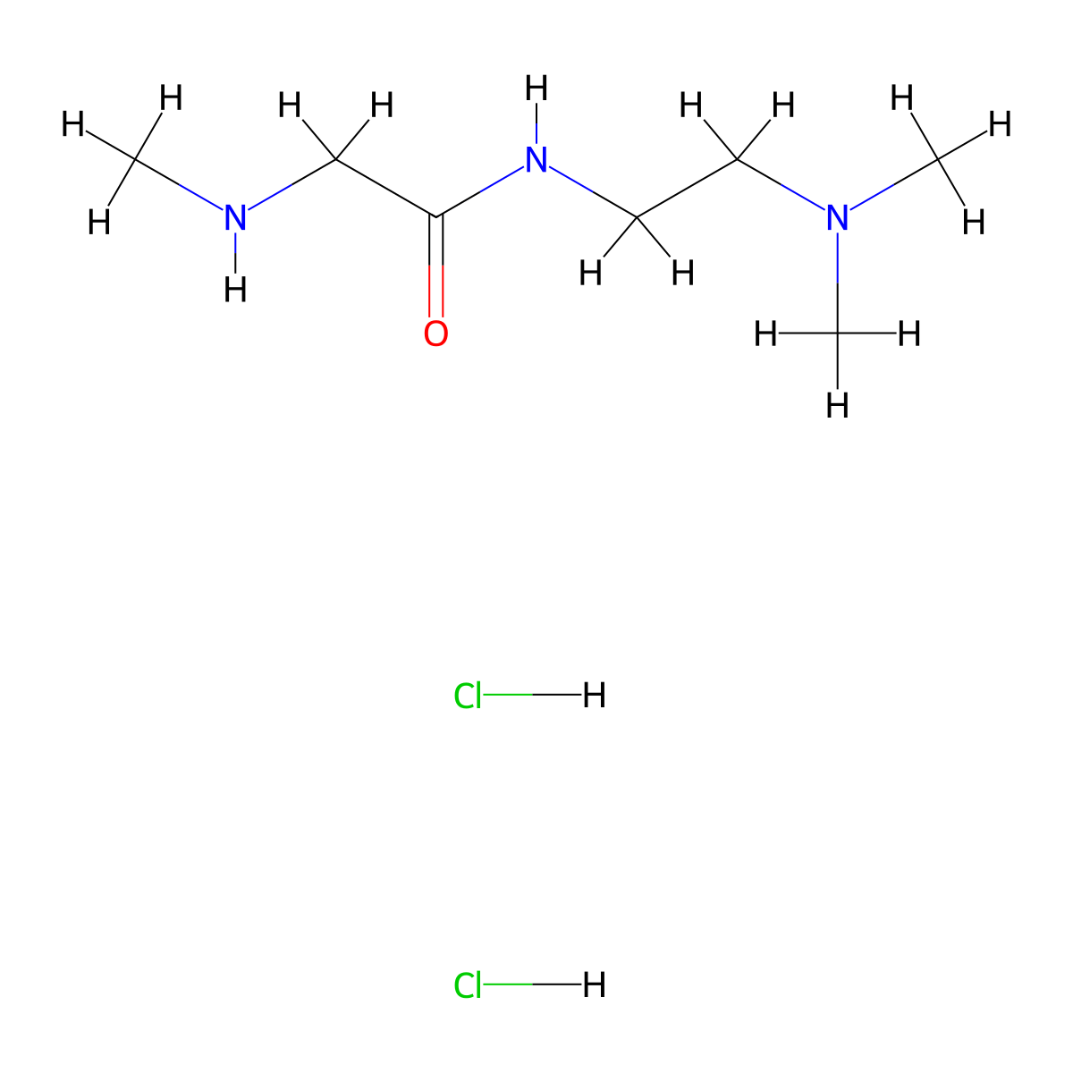 N-[2-(Dimethylamino)ethyl]-2-(methylamino)-acetamide dihydrochloride molecular structure, CAS 1220037-40-0
