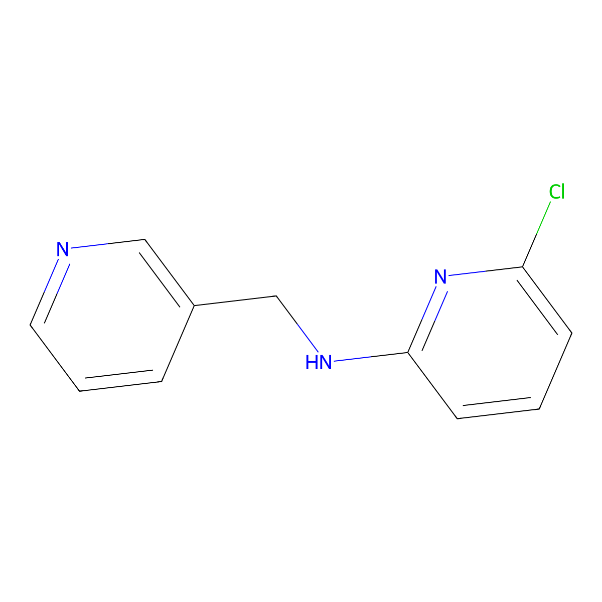 N-(6-Chloro-2-pyridinyl)-3-pyridinemethanamine molecular structure, CAS 1220038-38-9