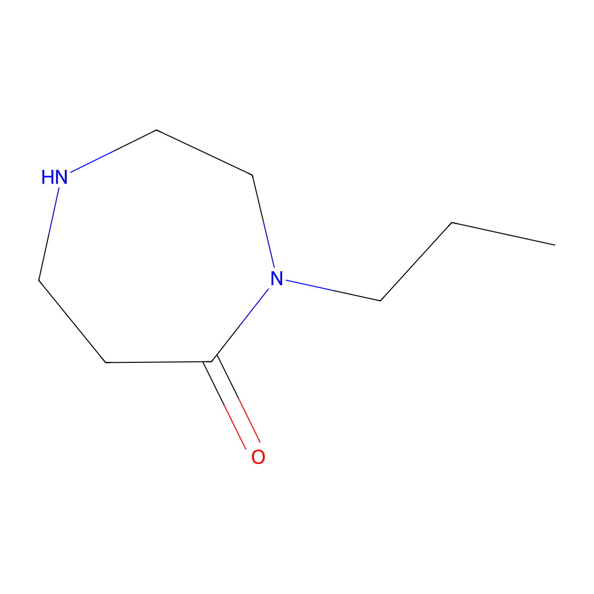 4-Propyl-1,4-diazepan-5-one molecular structure, CAS 1220038-63-0