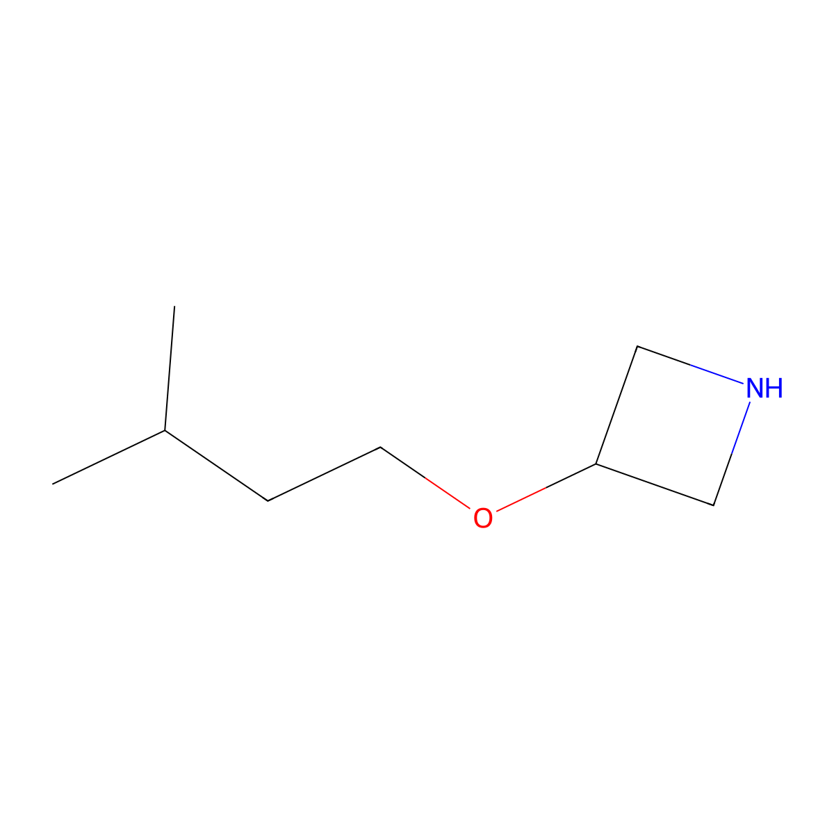 3-(Isopentyloxy)azetidine molecular structure, CAS 1220038-73-2