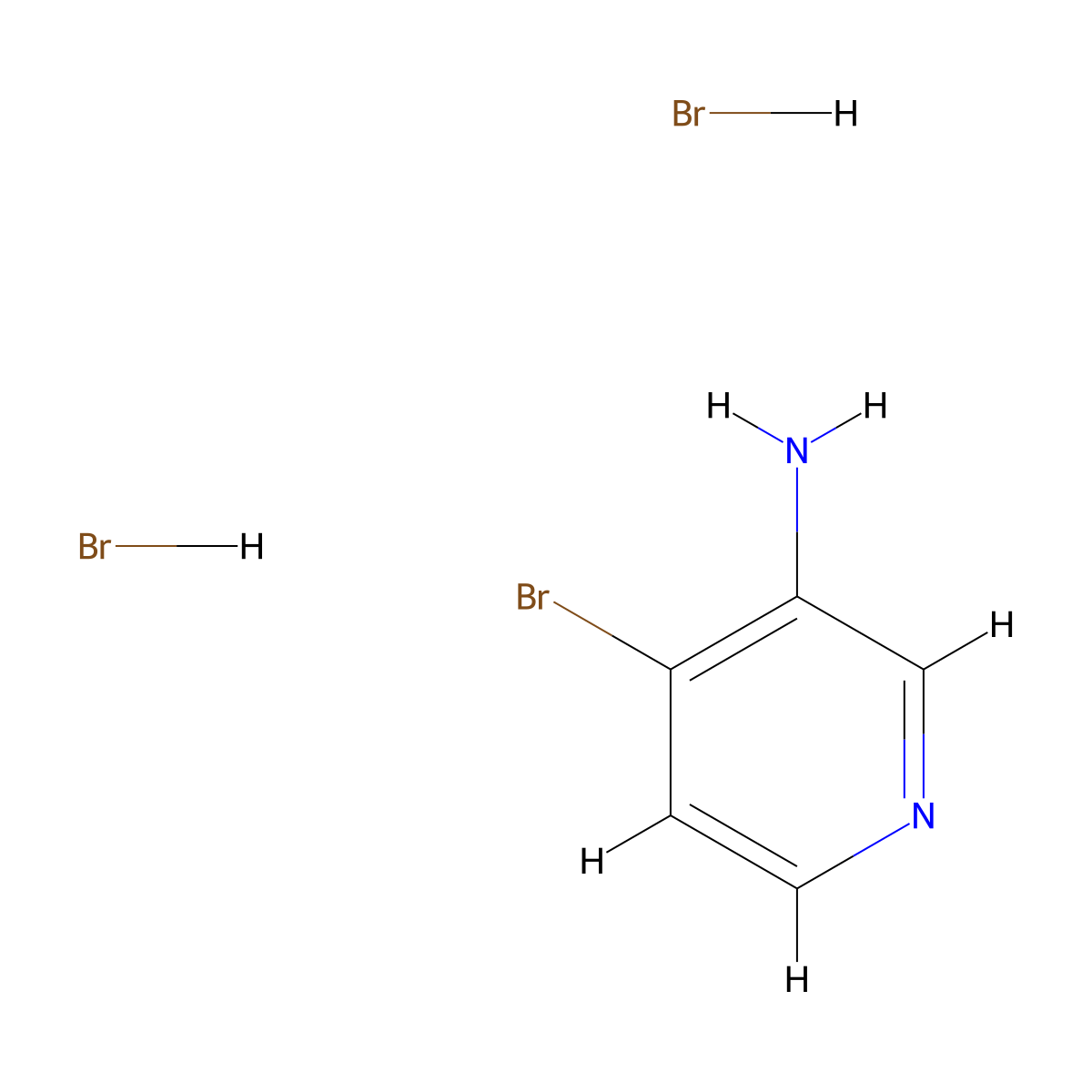 4-Bromo-pyridin-3-ylamine dihydrobromide molecular structure, CAS 1220039-37-1