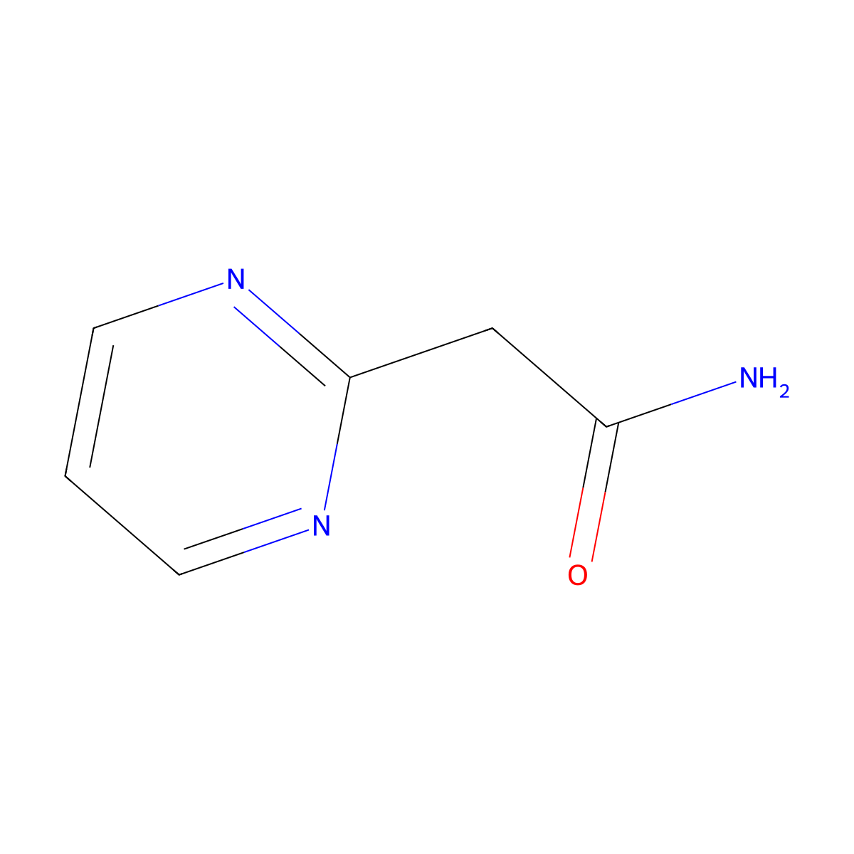 2-(Pyrimidin-2-yl)acetamide molecular structure, CAS 1220039-43-9