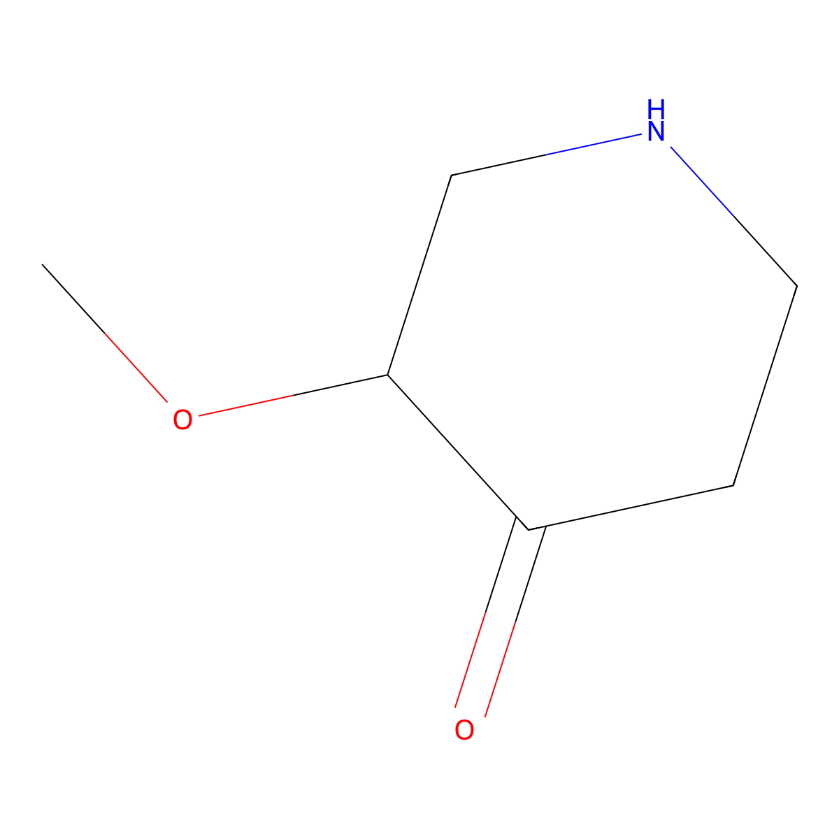 3-Methoxypiperidin-4-one molecular structure, CAS 1220039-57-5