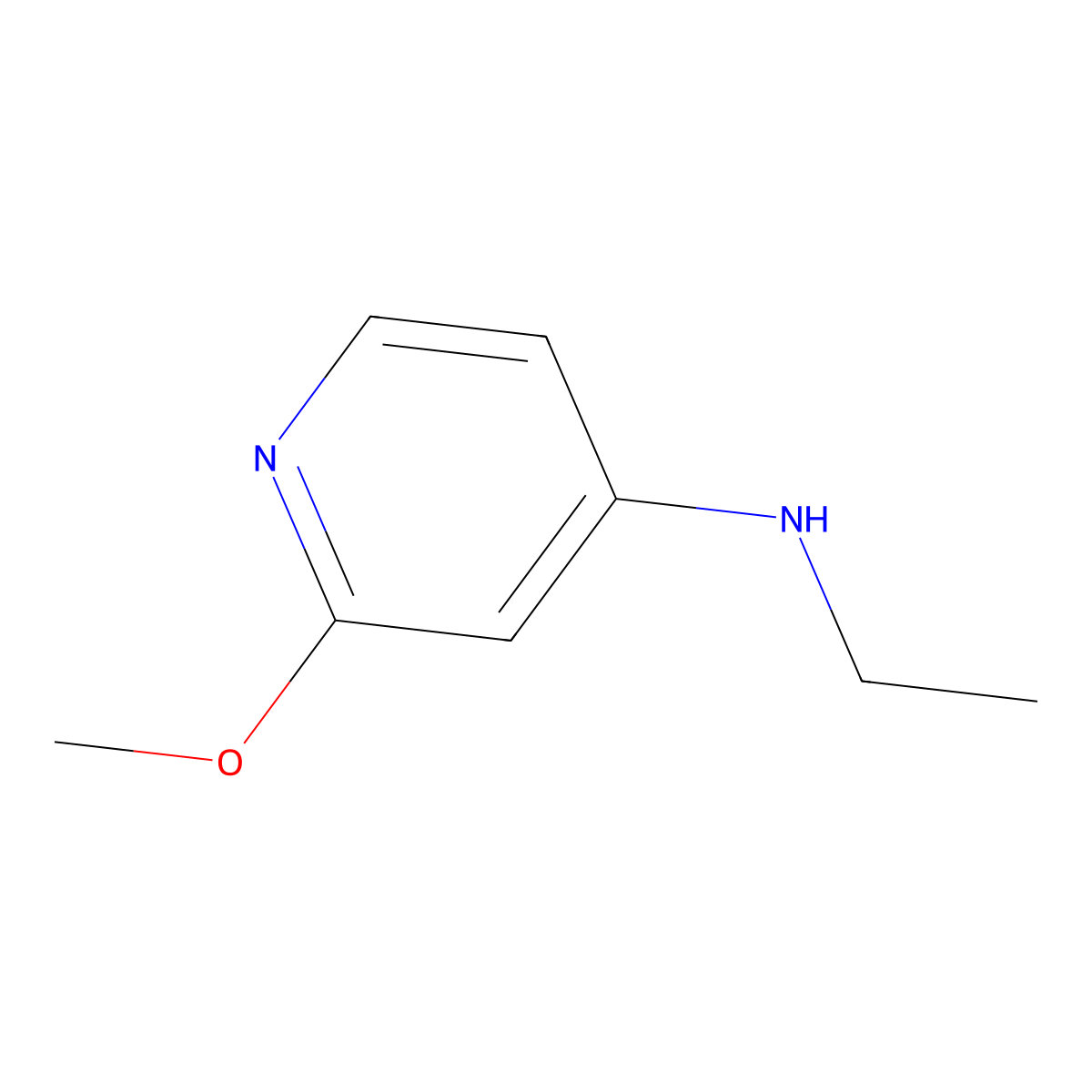 Ethyl-(2-methoxy-pyridin-4-YL)-amine molecular structure, CAS 1220039-68-8