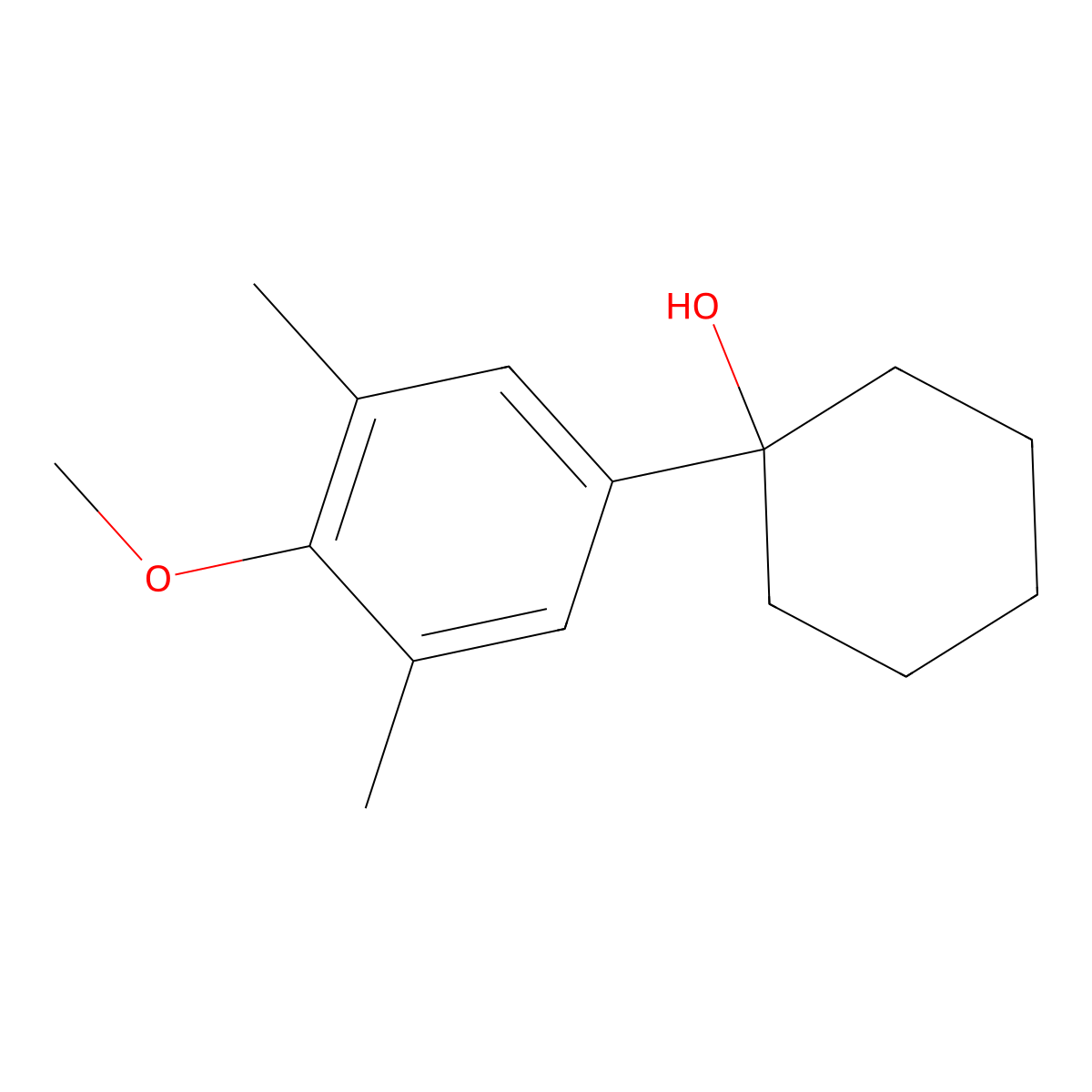 1-(4-Methoxy-3,5-dimethylphenyl)cyclohexanol molecular structure, CAS 122004-98-2