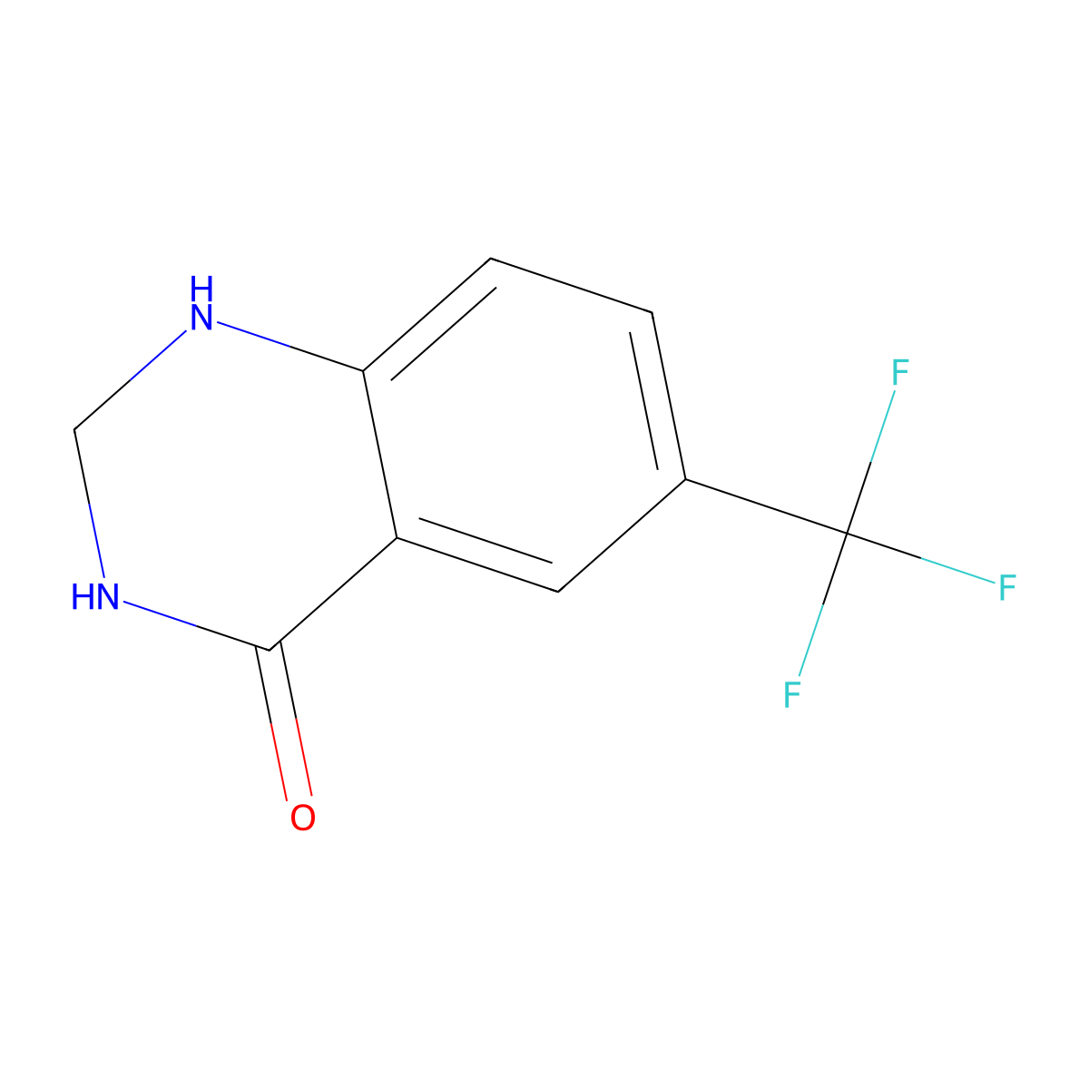 6-Trifluoromethyl-2,3-dihydro-1H-quinazolin-4-one molecular structure, CAS 1220040-27-6