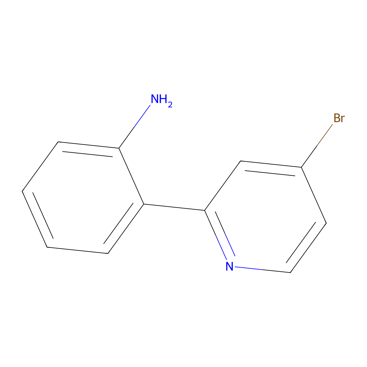 4-Bromo-2-(2-aminophenyl)pyridine molecular structure, CAS 1220100-85-5