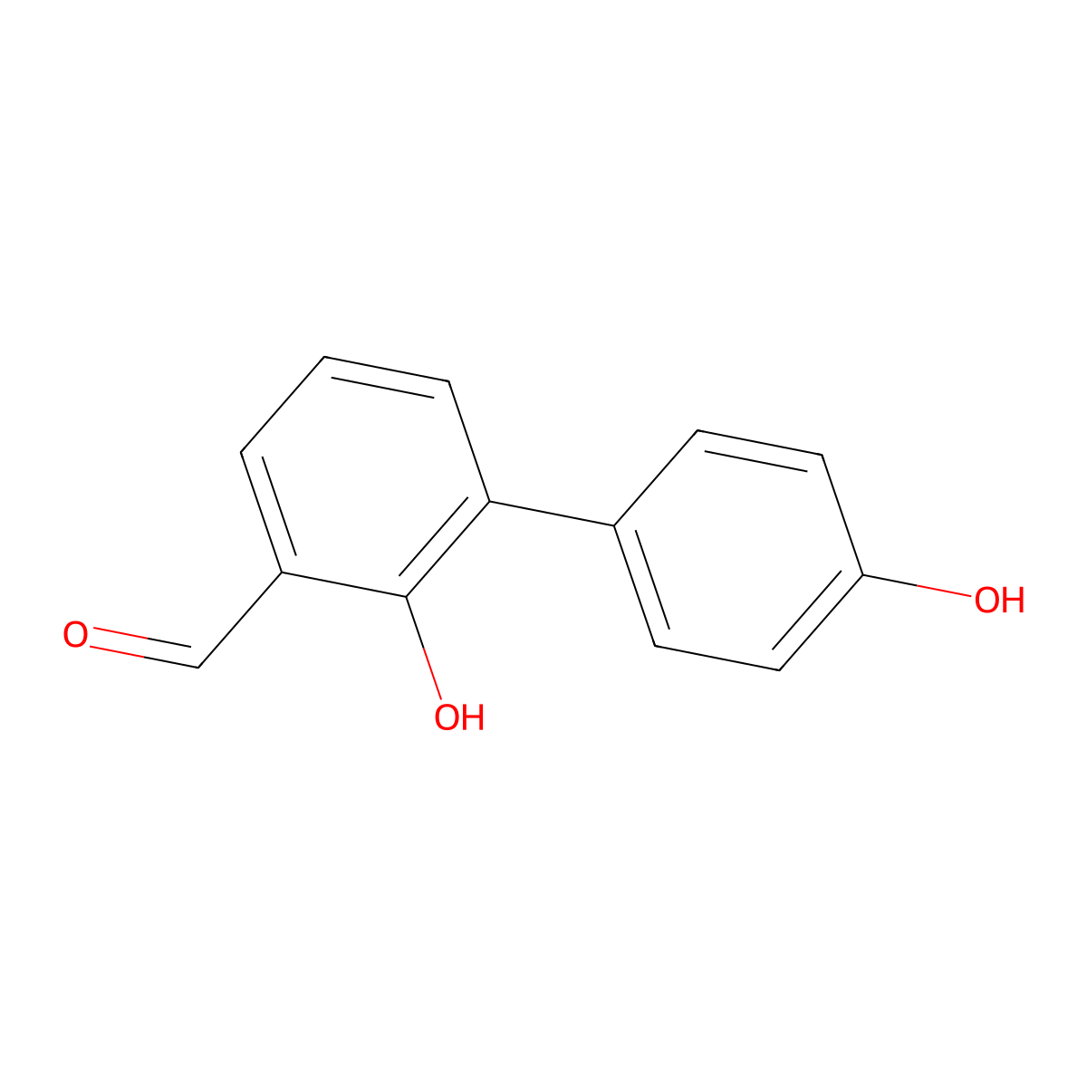 2-Formyl-6-(4-hydroxyphenyl)phenol molecular structure, CAS 1220111-46-5