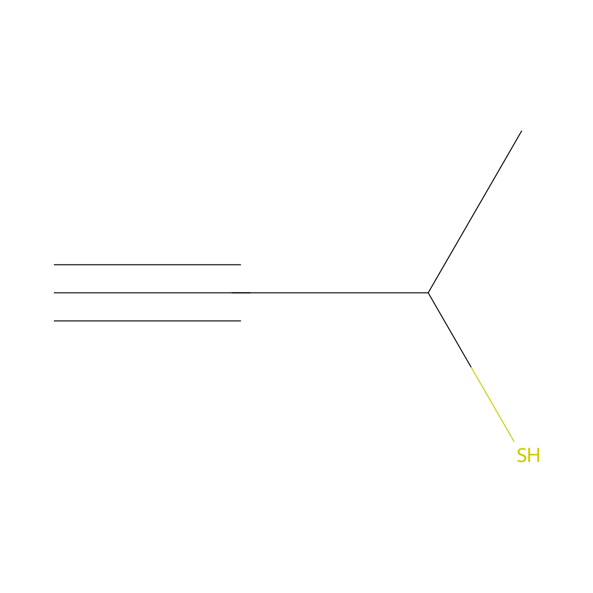 But-3-yne-2-thiol molecular structure, CAS 1220112-14-0