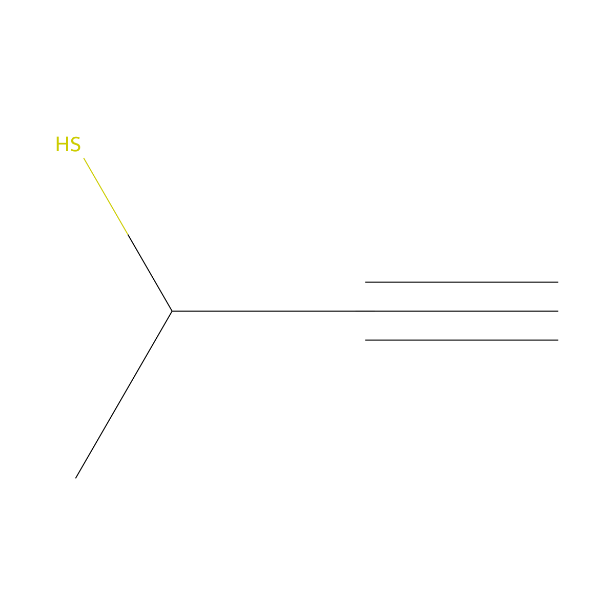 But-3-yne-2-thiol molecular structure, CAS 1220112-14-0