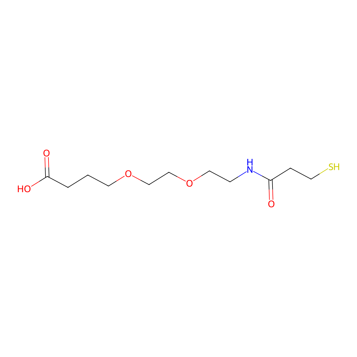 Thiol-PEG-COOH (MW 5000) molecular structure, CAS 1220112-75-3