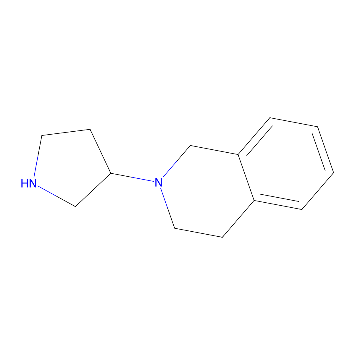 2-(Pyrrolidin-3-yl)-1,2,3,4-tetrahydroisoquinoline molecular structure, CAS 1220174-41-3
