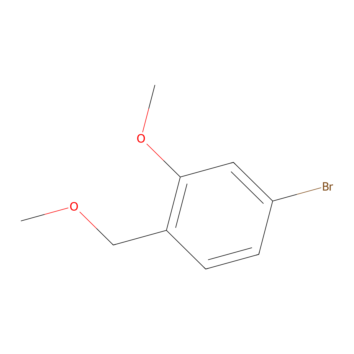 4-Bromo-2-methoxy-1-(methoxymethyl)benzene molecular structure, CAS 1220282-15-4