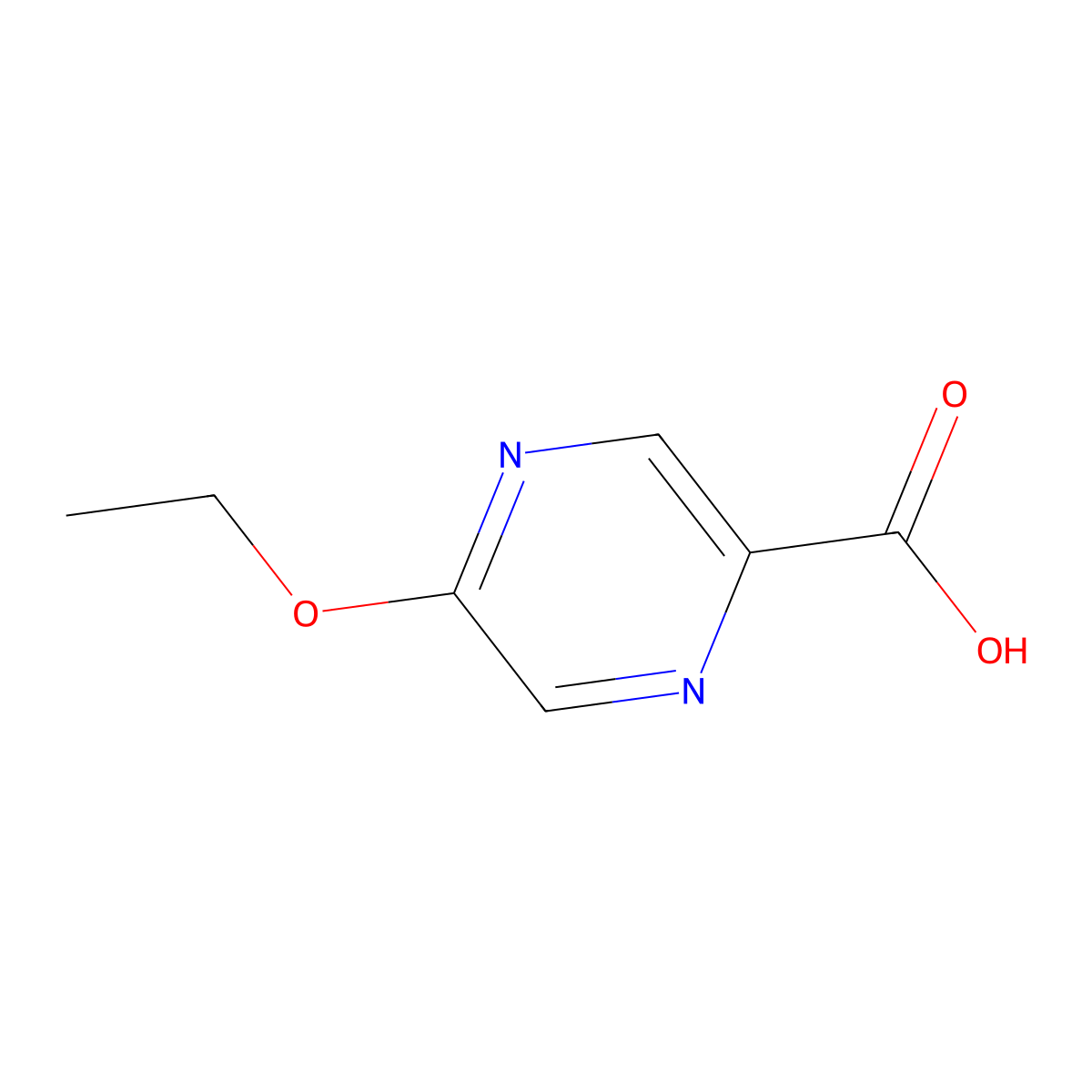 5-Ethoxypyrazine-2-carboxylic acid molecular structure, CAS 1220330-11-9