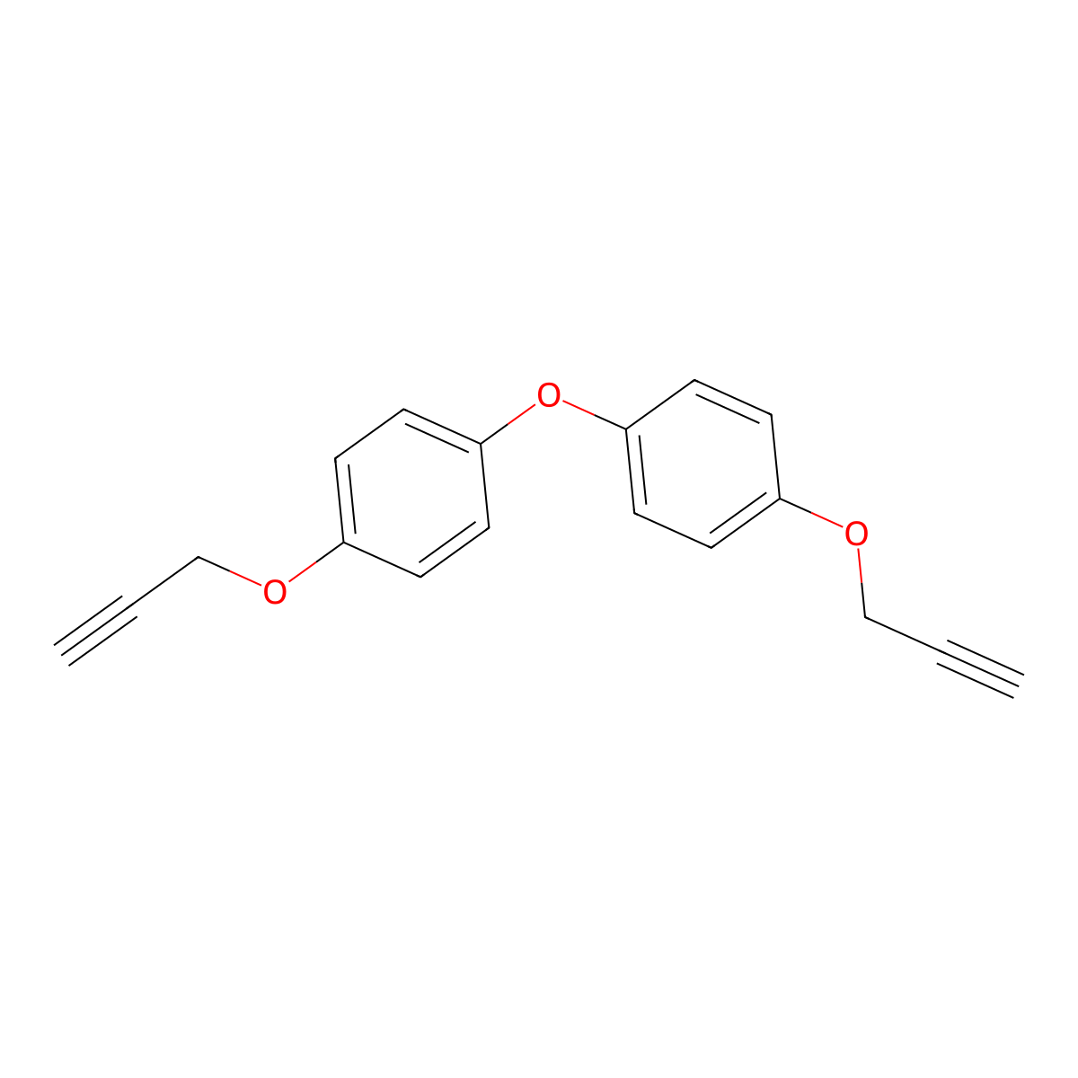 Benzene, 1,1'-oxybis[4-(2-propynyloxy)- molecular structure, CAS 122035-54-5