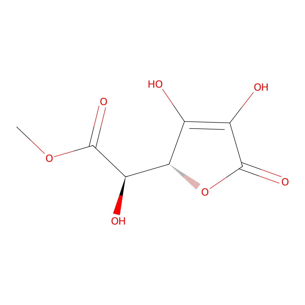 L-threo-Hex-2-enaric acid 1,4-Lactone 6-Methyl Ester molecular structure, CAS 122046-79-1