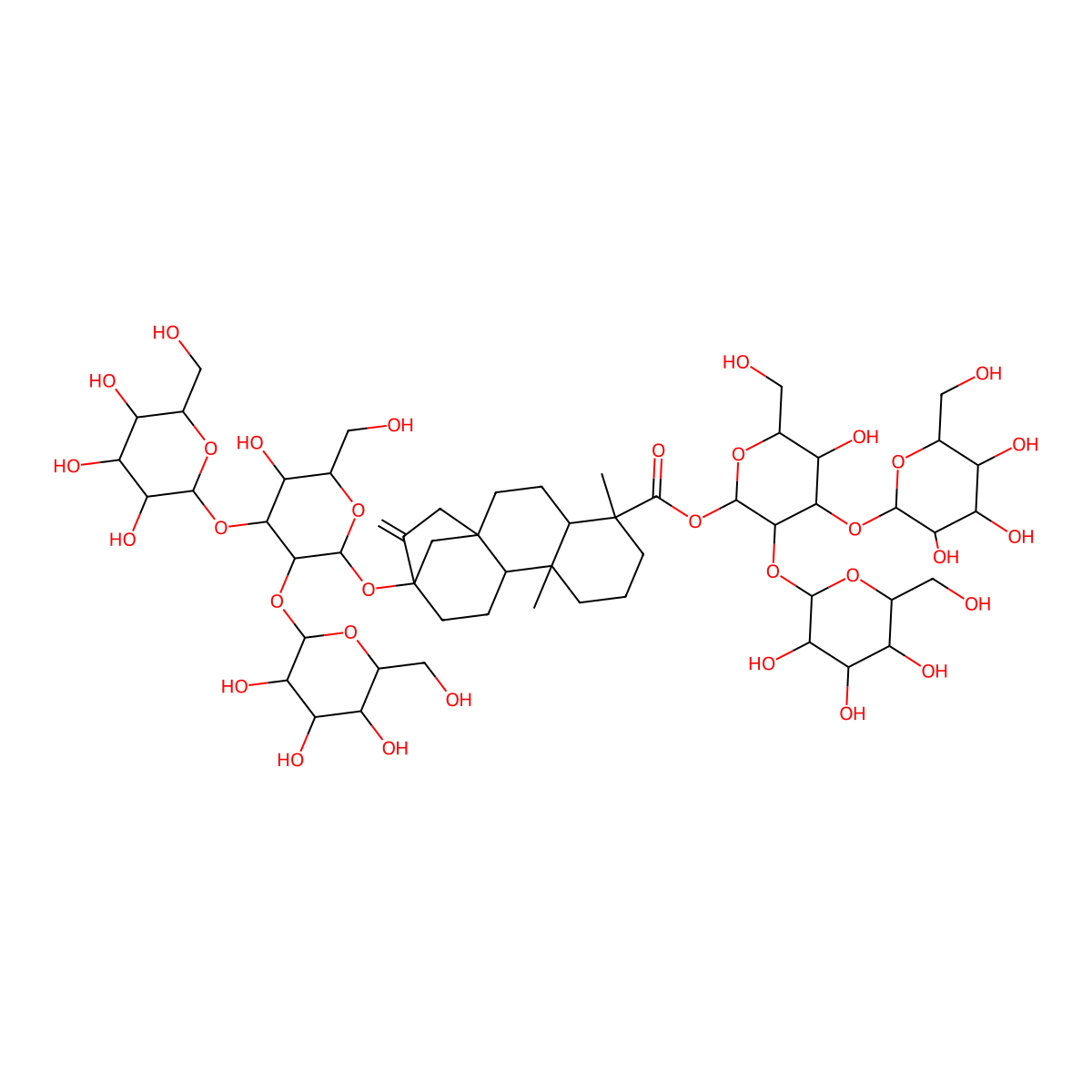 Rebaudioside M molecular structure, CAS 1220616-44-3