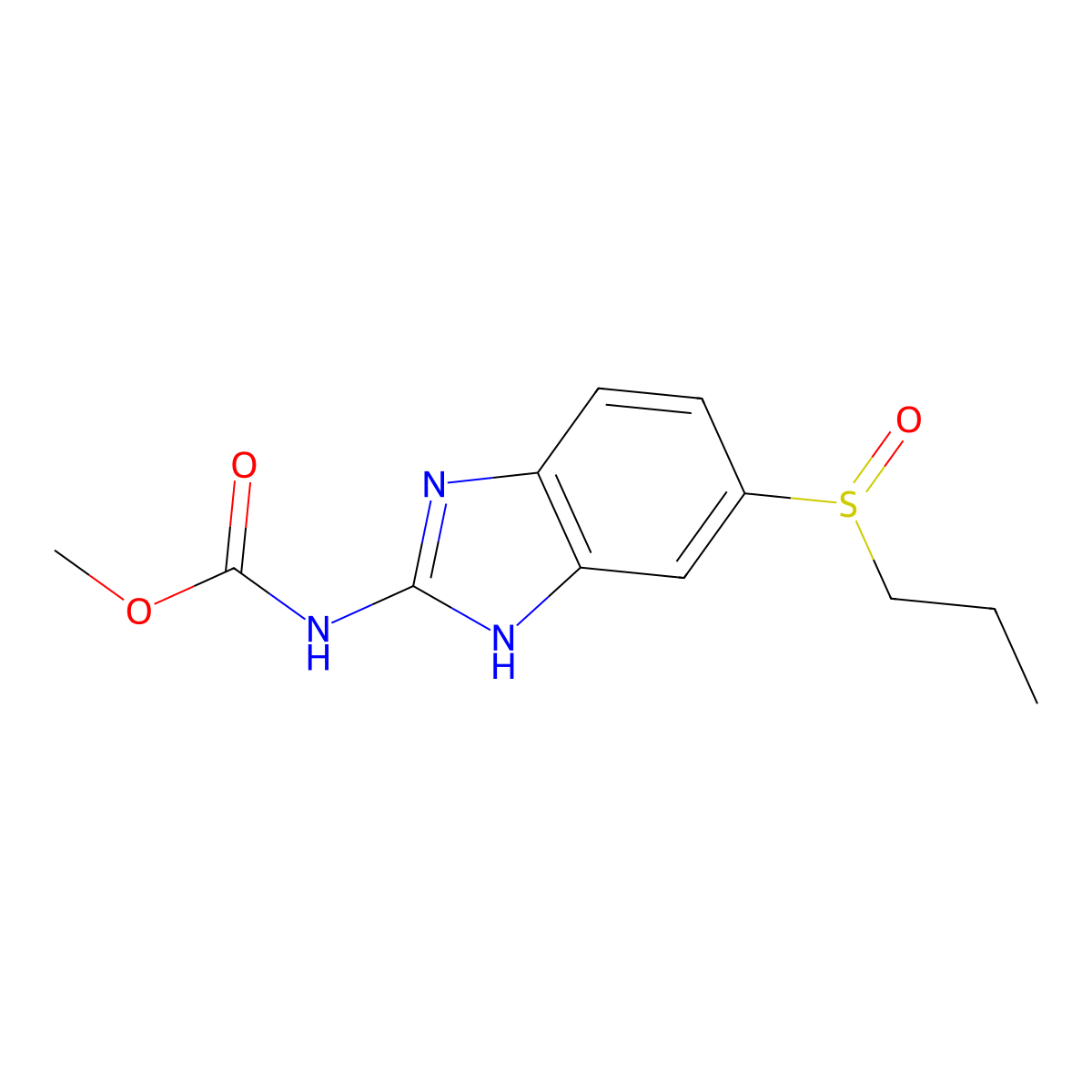 Albendazole Oxide molecular structure, CAS 122063-18-7