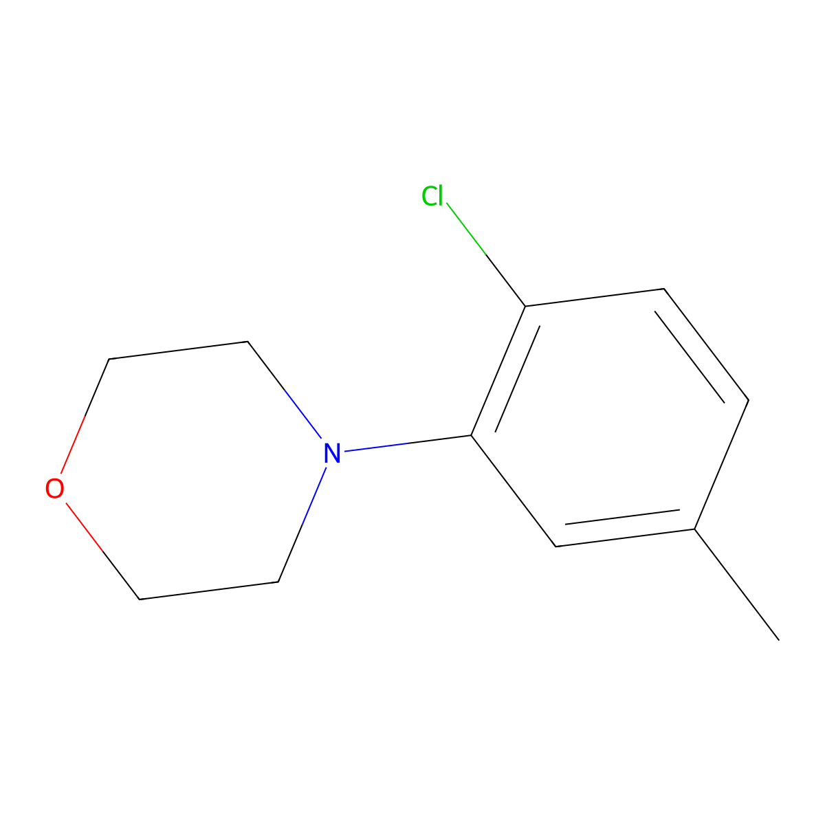 4-(2-Chloro-5-methylphenyl)morpholine molecular structure, CAS 122064-09-9