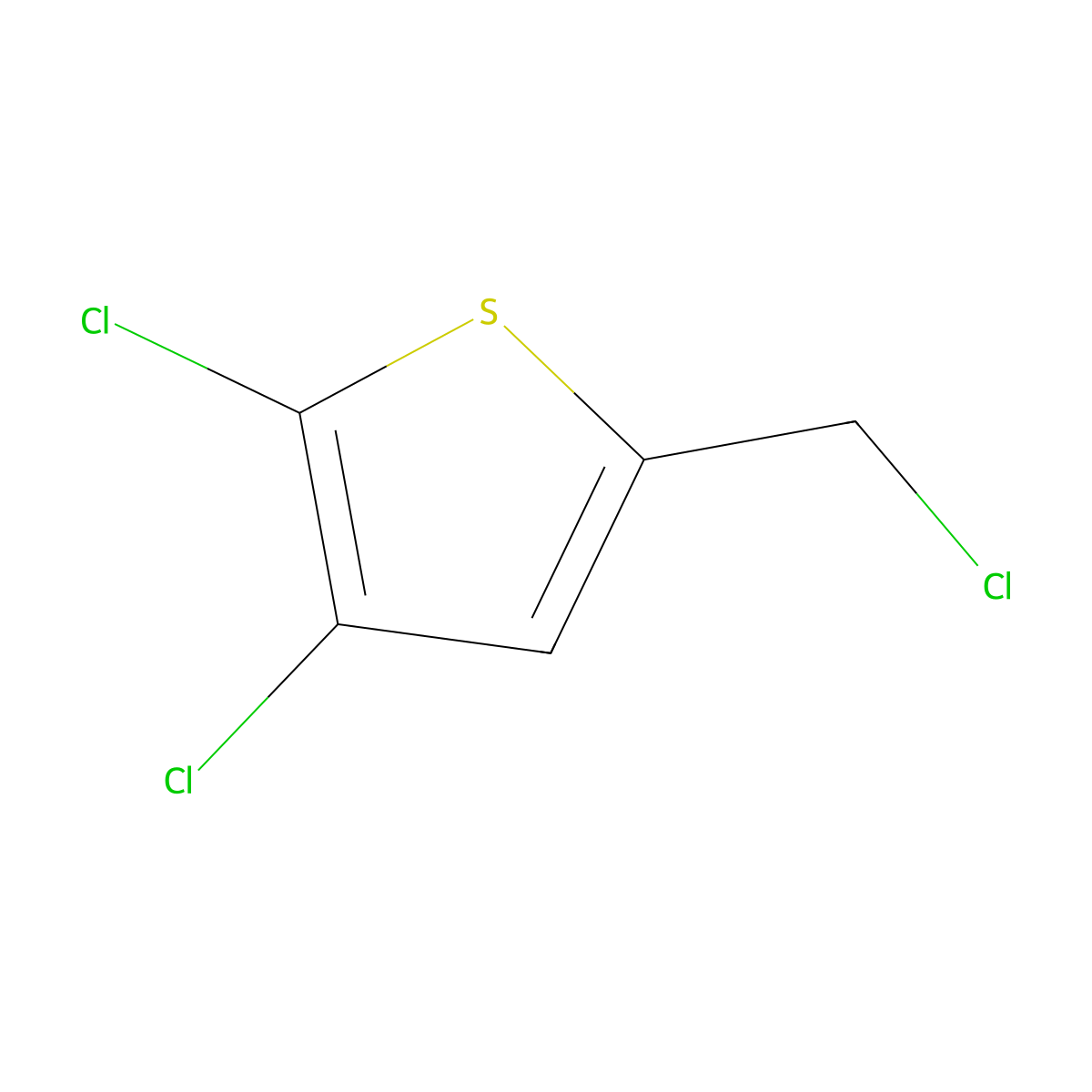 2,3-Dichloro-5-(chloromethyl)thiophene molecular structure, CAS 122065-05-8