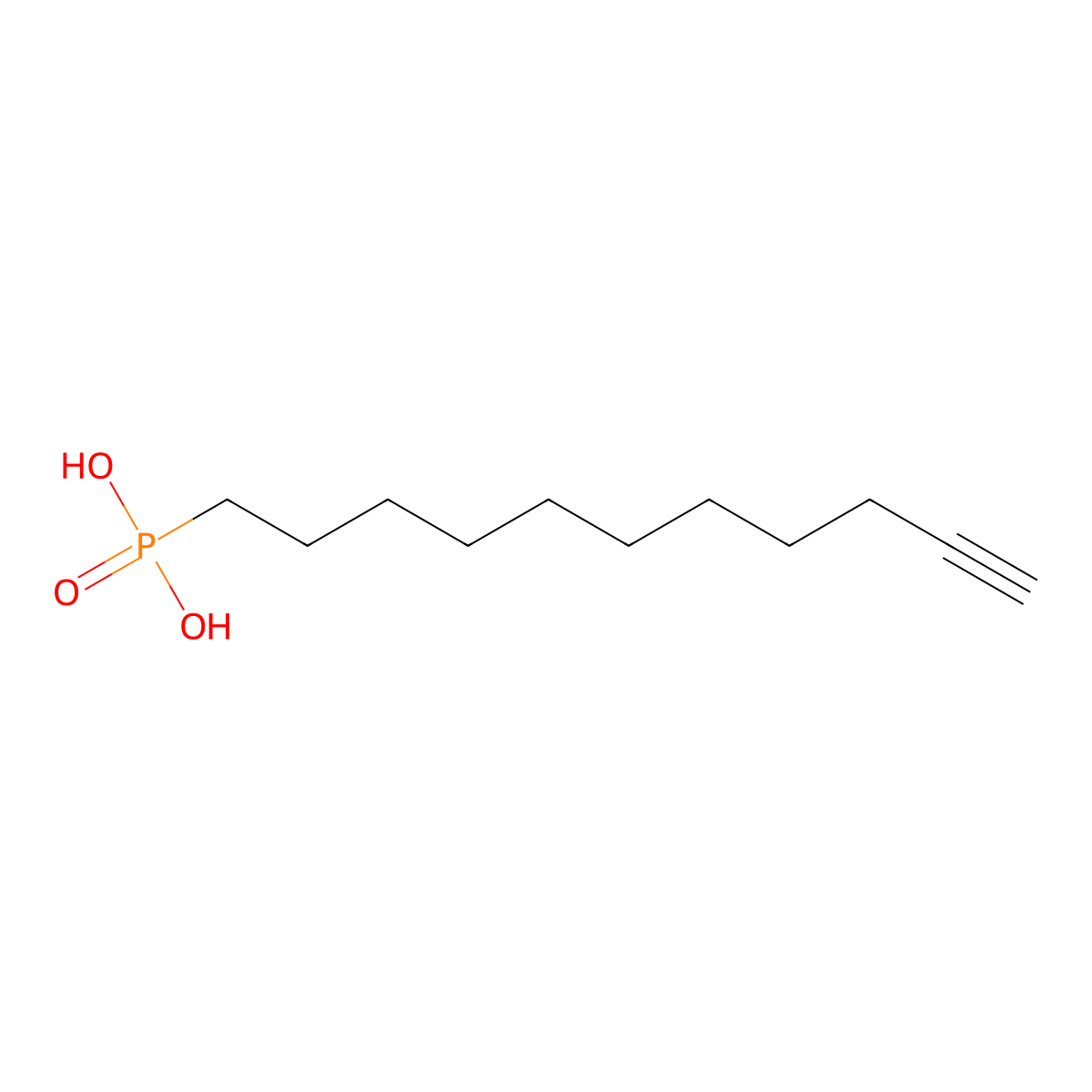 10-Undecynylphosphonic acid molecular structure, CAS 1220675-30-8