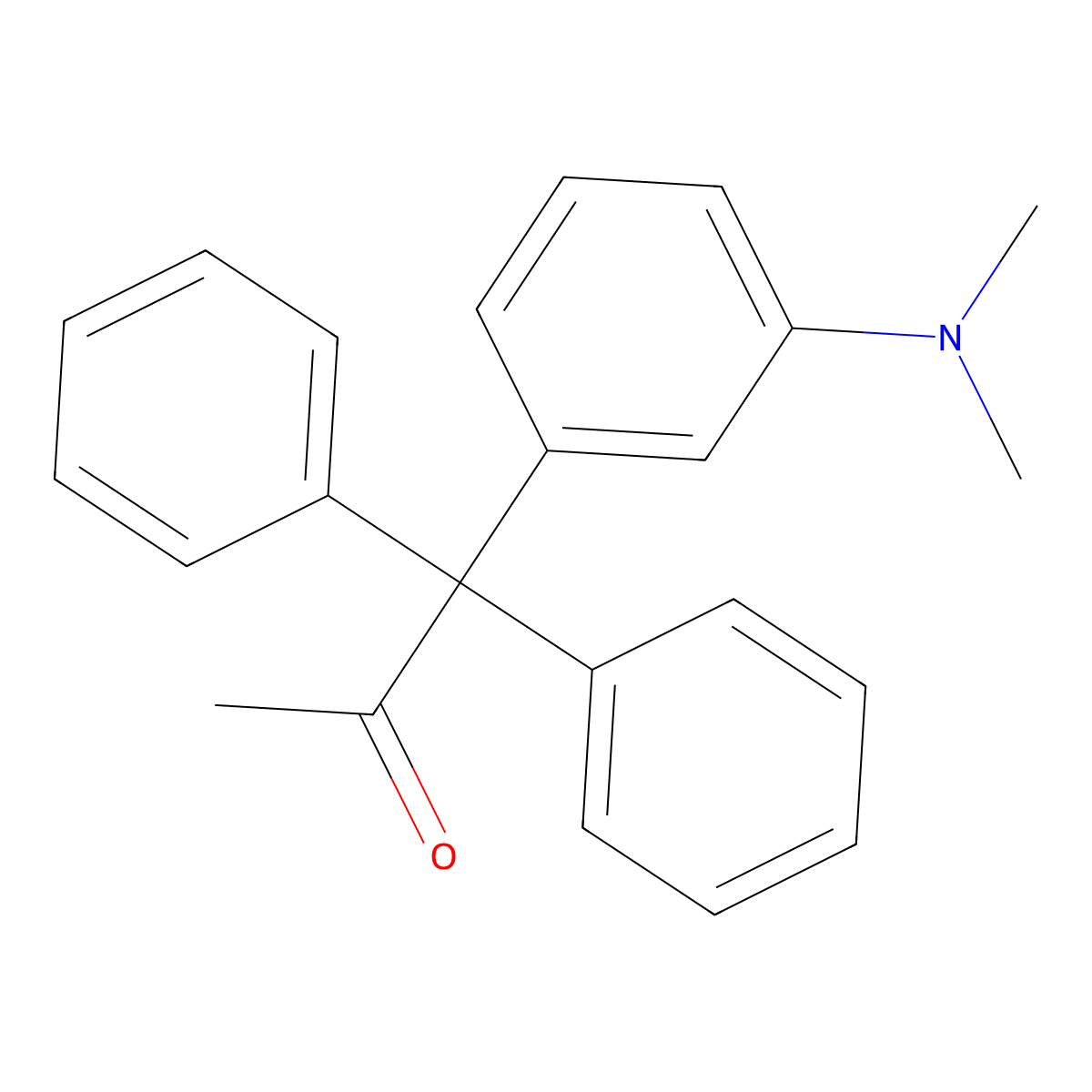 1-(3-(Dimethylamino)phenyl)-1,1-diphenylpropan-2-one molecular structure, CAS 1220688-48-1