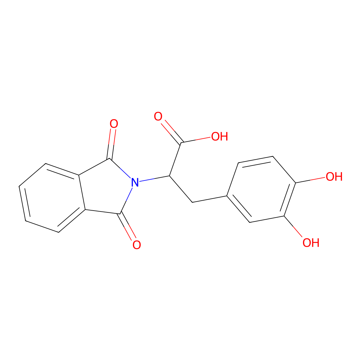 Pht-Dopa-OH molecular structure, CAS 1220710-10-0