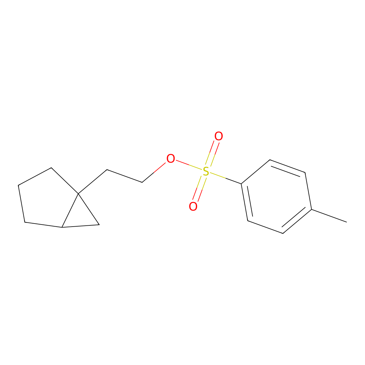 rac-2-[(1R,5S)-bicyclo[3.1.0]hexan-1-yl]ethyl 4-methylbenzene-1-sulfonate molecular structure, CAS 1220710-60-0