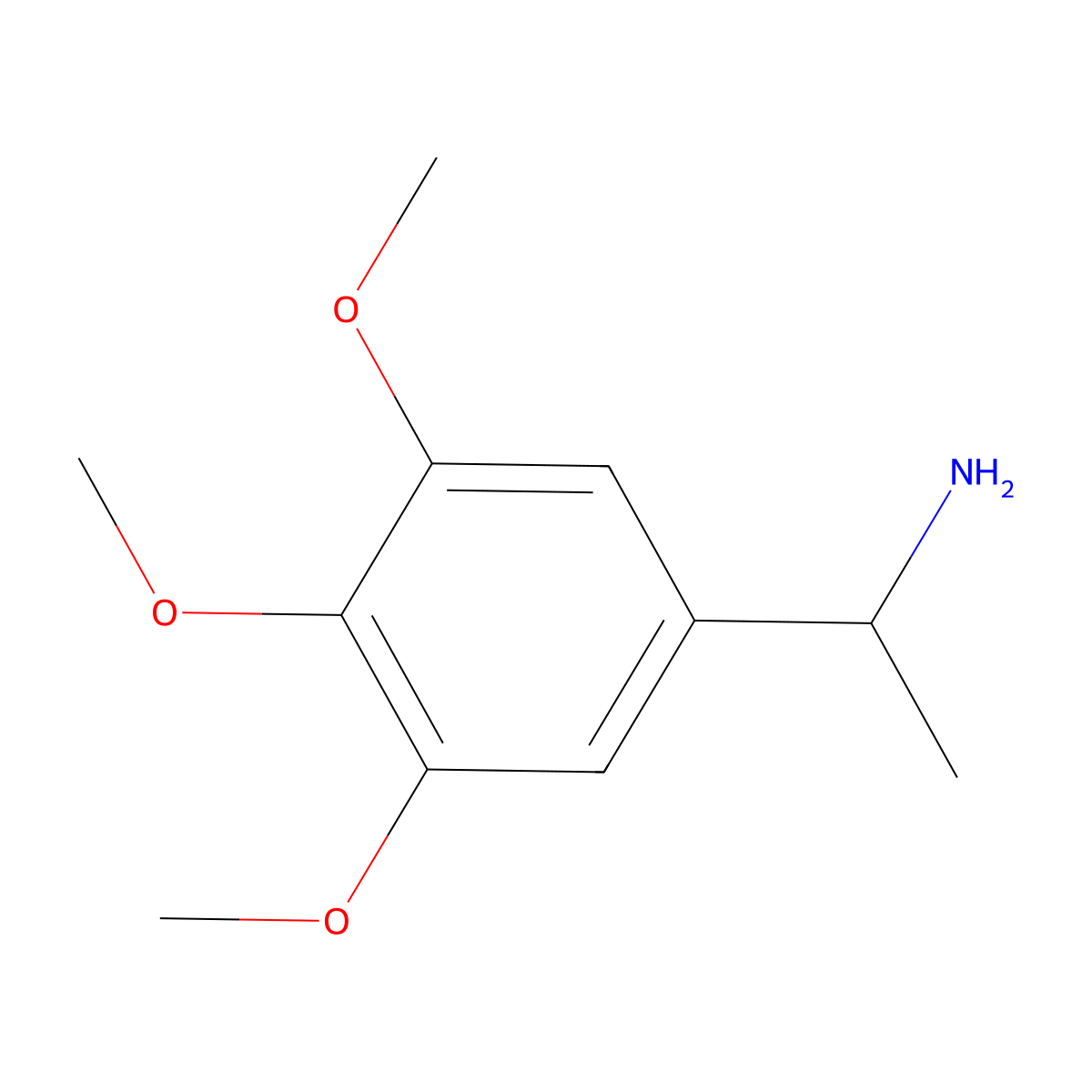 (1S)-1-(3,4,5-trimethoxyphenyl)ethanamine molecular structure, CAS 122078-08-4