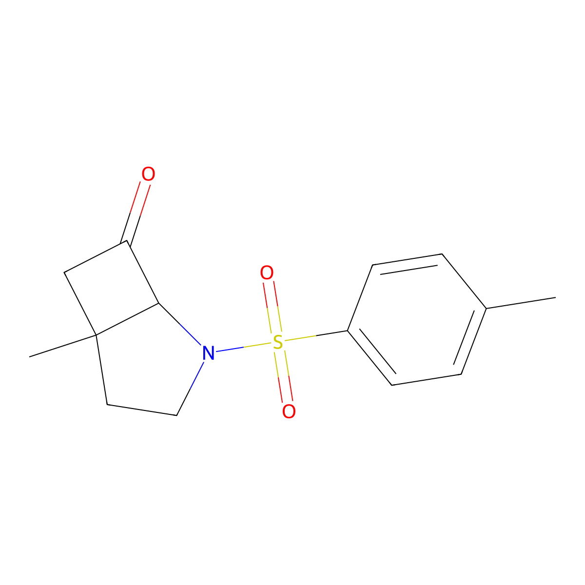 5-Methyl-2-tosyl-2-aza-bicyclo[3.2.0]heptan-7-one molecular structure, CAS 122080-97-1