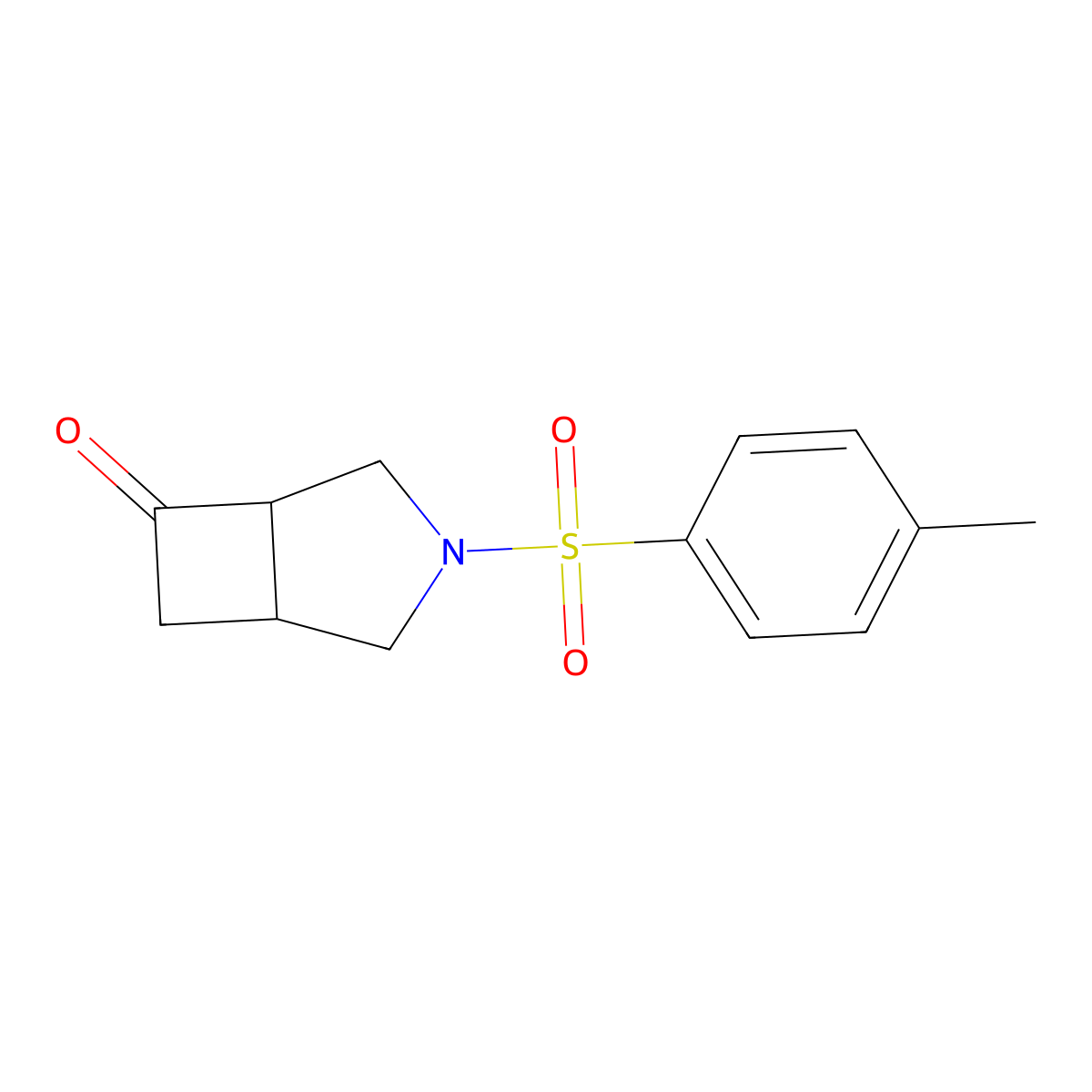 3-Tosyl-3-azabicyclo[3.2.0]heptan-6-one molecular structure, CAS 122080-99-3