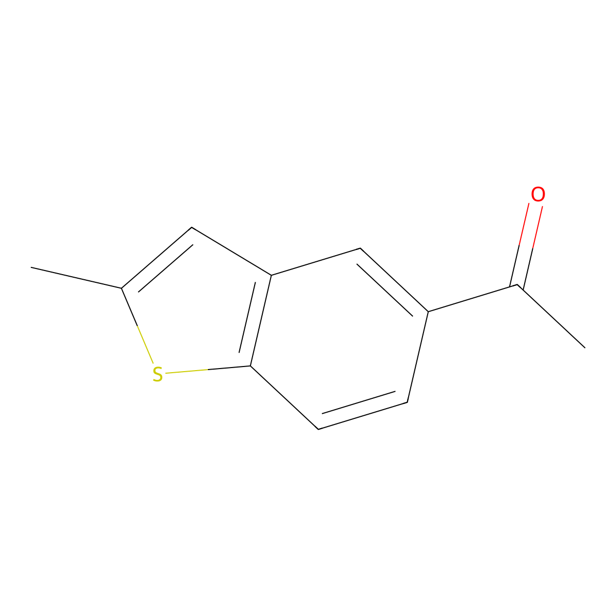 1-(2-Methylbenzo[b]thiophen-5-yl)ethanone molecular structure, CAS 122081-70-3