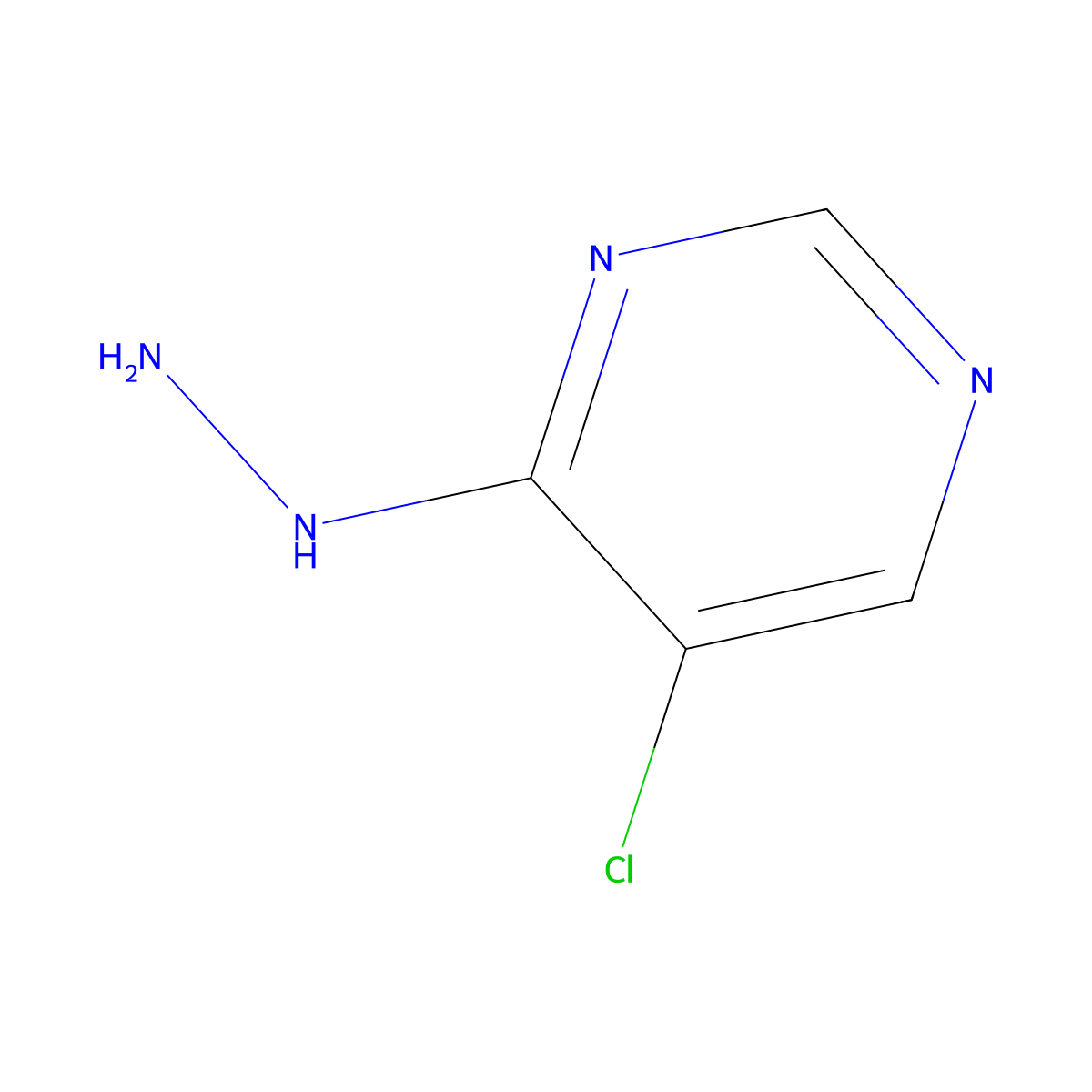 5-Chloro-4-hydrazinylpyrimidine molecular structure, CAS 122082-97-7