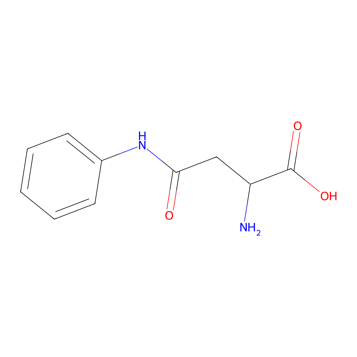 2-Amino-4-anilino-4-oxobutanoic acid molecular structure, CAS 1220953-95-6