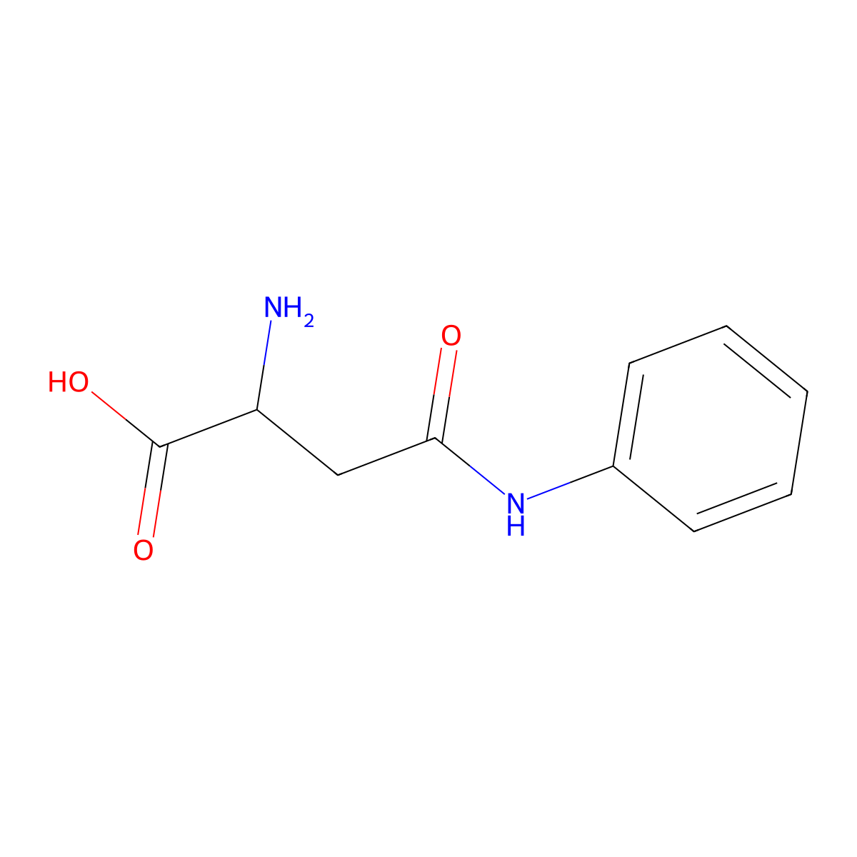 2-Amino-4-anilino-4-oxobutanoic acid molecular structure, CAS 1220953-95-6