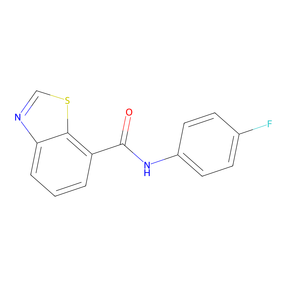7-Benzothiazolecarboxamide,n-(4-fluorophenyl)- molecular structure, CAS 1220988-53-3