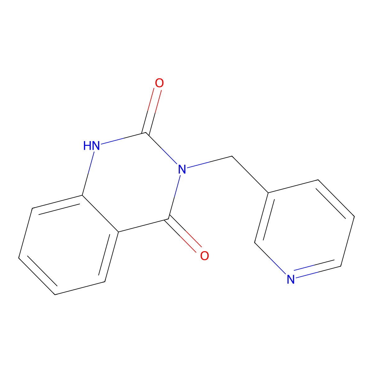3-[(Pyridin-3-yl)methyl]-1,2,3,4-tetrahydroquinazoline-2,4-dione molecular structure, CAS 1221-78-9