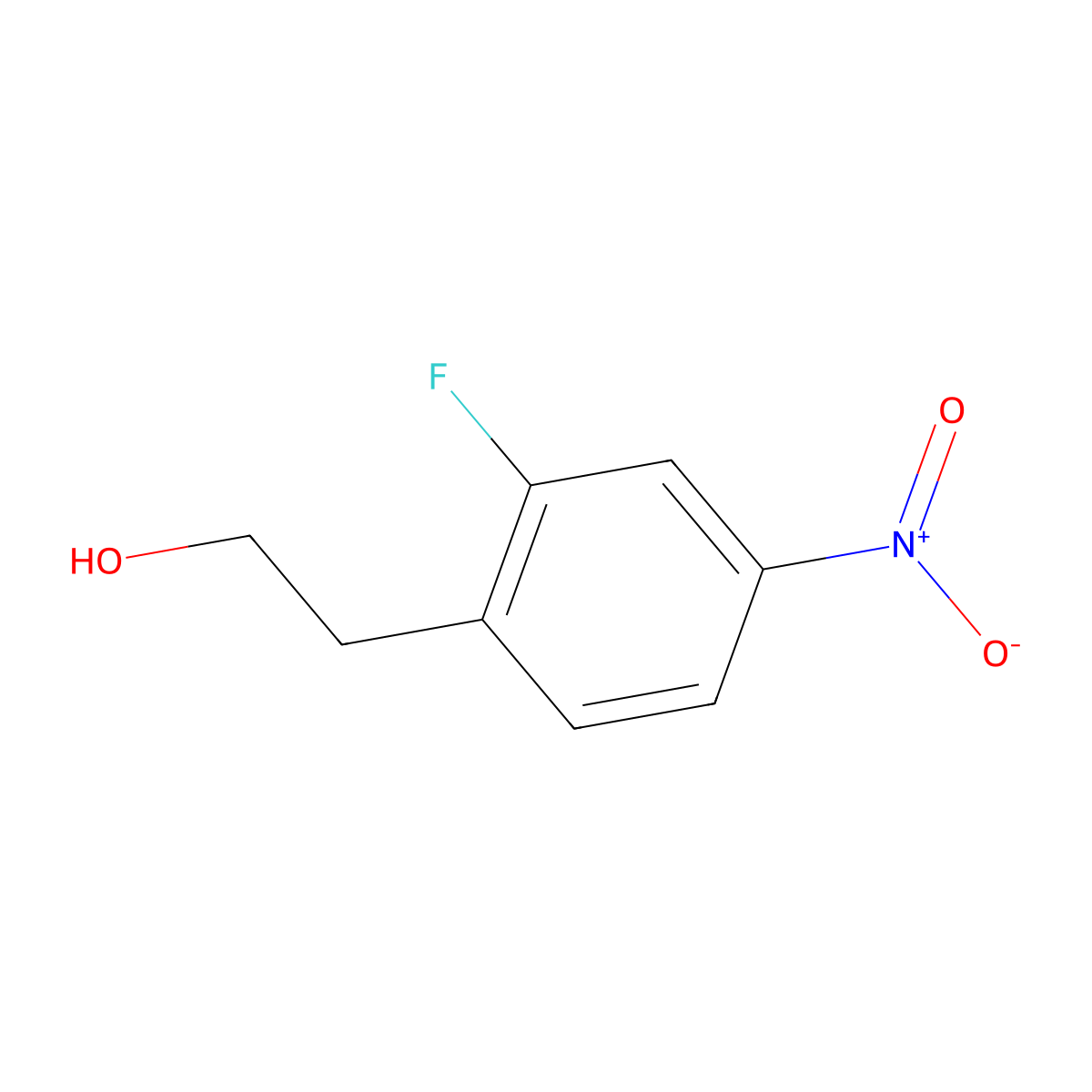2-(2-Fluoro-4-nitrophenyl)ethan-1-ol molecular structure, CAS 1221119-68-1