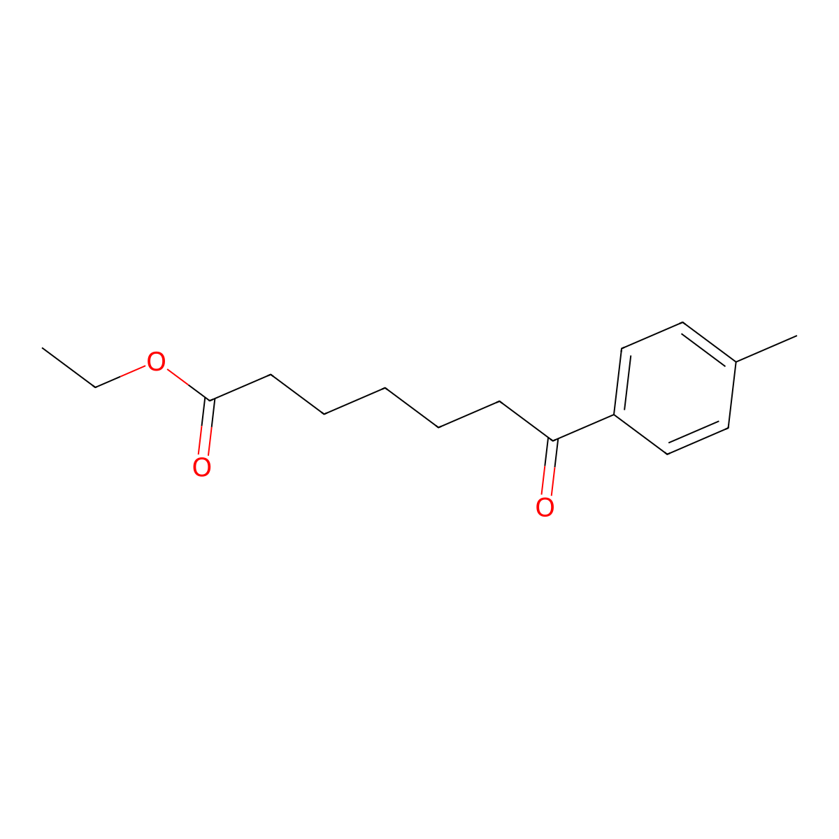 Ethyl 7-(4-methylphenyl)-7-oxoheptanoate molecular structure, CAS 122115-49-5