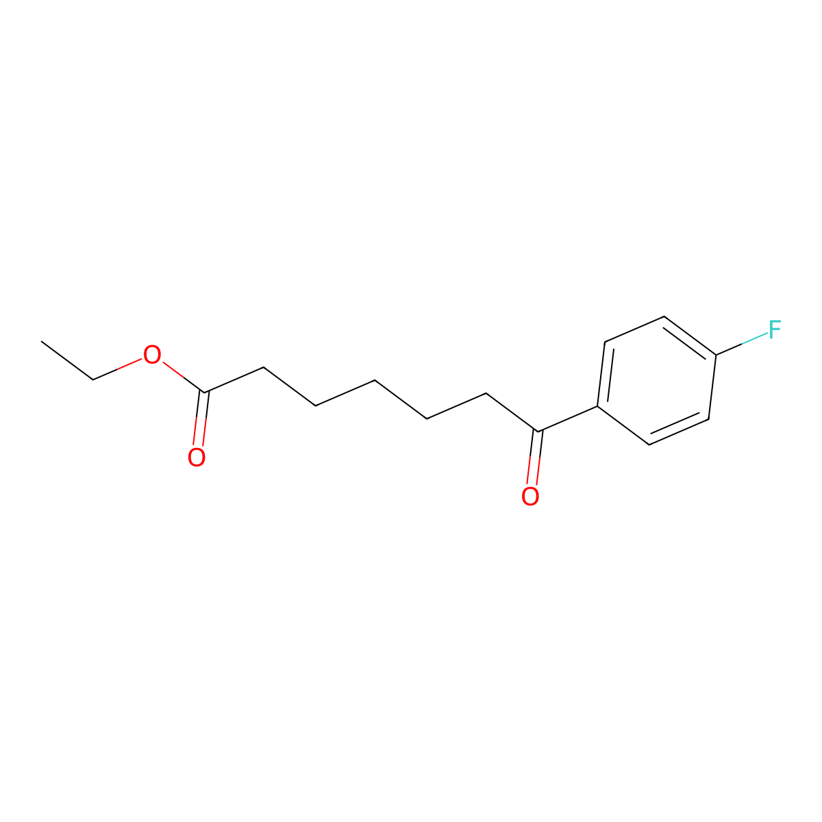 Ethyl 7-(4-fluorophenyl)-7-oxoheptanoate molecular structure, CAS 122115-51-9
