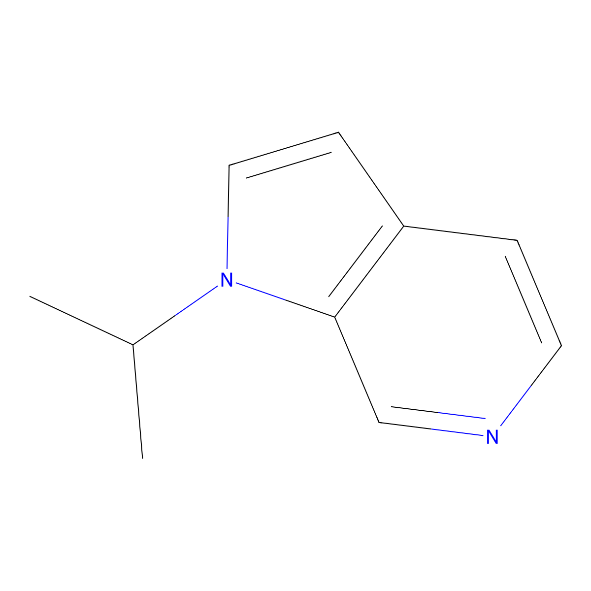 1-isopropyl-1H-pyrrolo[2,3-c]pyridine molecular structure, CAS 1221153-83-8