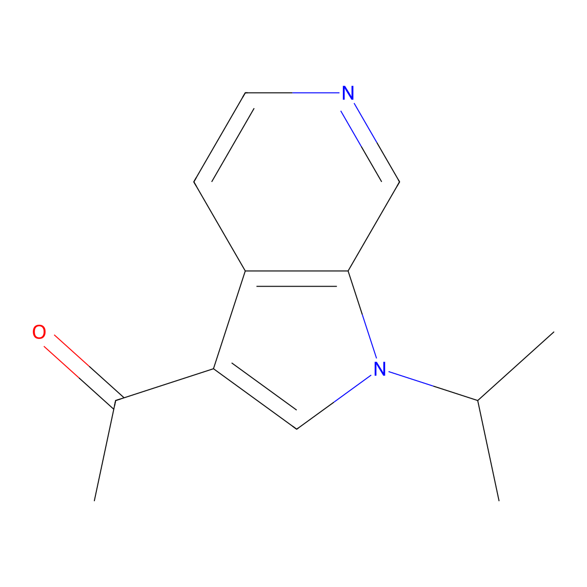 1-(1-Isopropyl-1H-pyrrolo[2,3-c]pyridin-3-yl)ethanone molecular structure, CAS 1221153-84-9