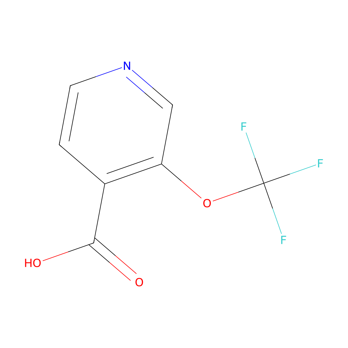 3-(Trifluoromethoxy)isonicotinic acid molecular structure, CAS 1221171-76-1