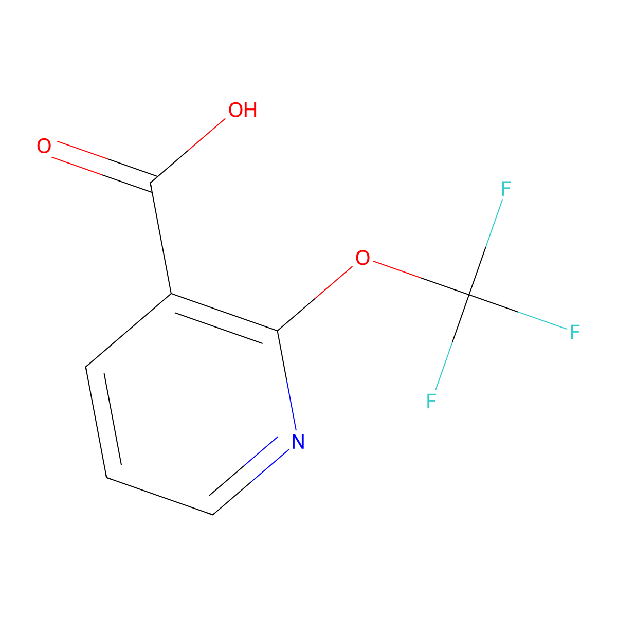 2-(Trifluoromethoxy)-3-pyridinecarboxylic acid molecular structure, CAS 1221171-92-1