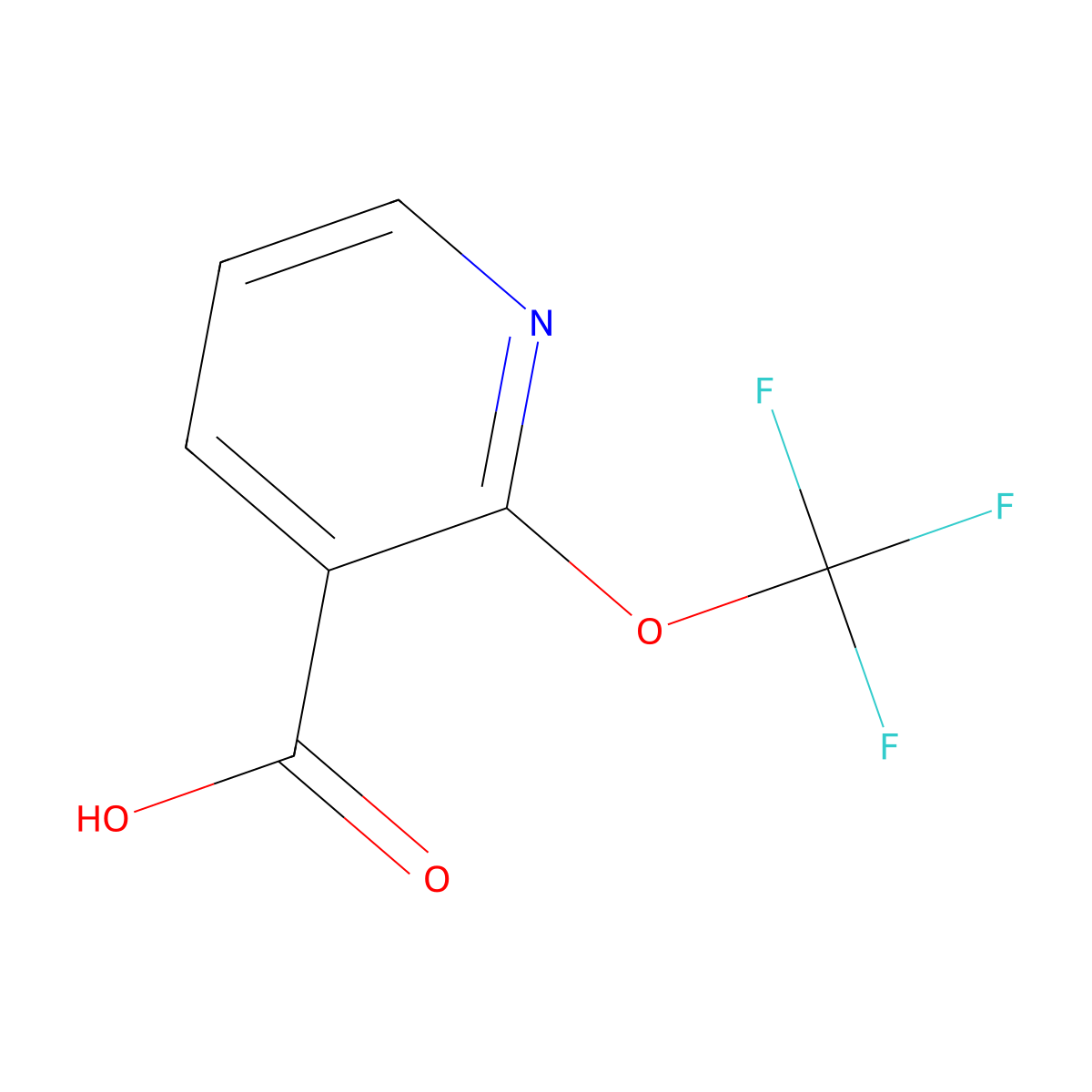 2-(Trifluoromethoxy)-3-pyridinecarboxylic acid molecular structure, CAS 1221171-92-1