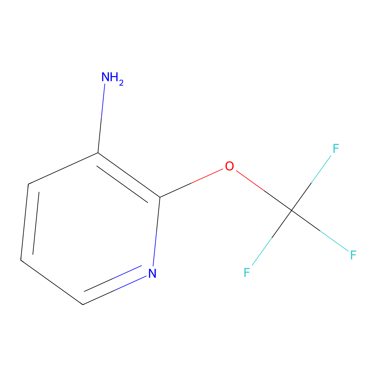 2-(Trifluoromethoxy)pyridin-3-amine molecular structure, CAS 1221171-94-3