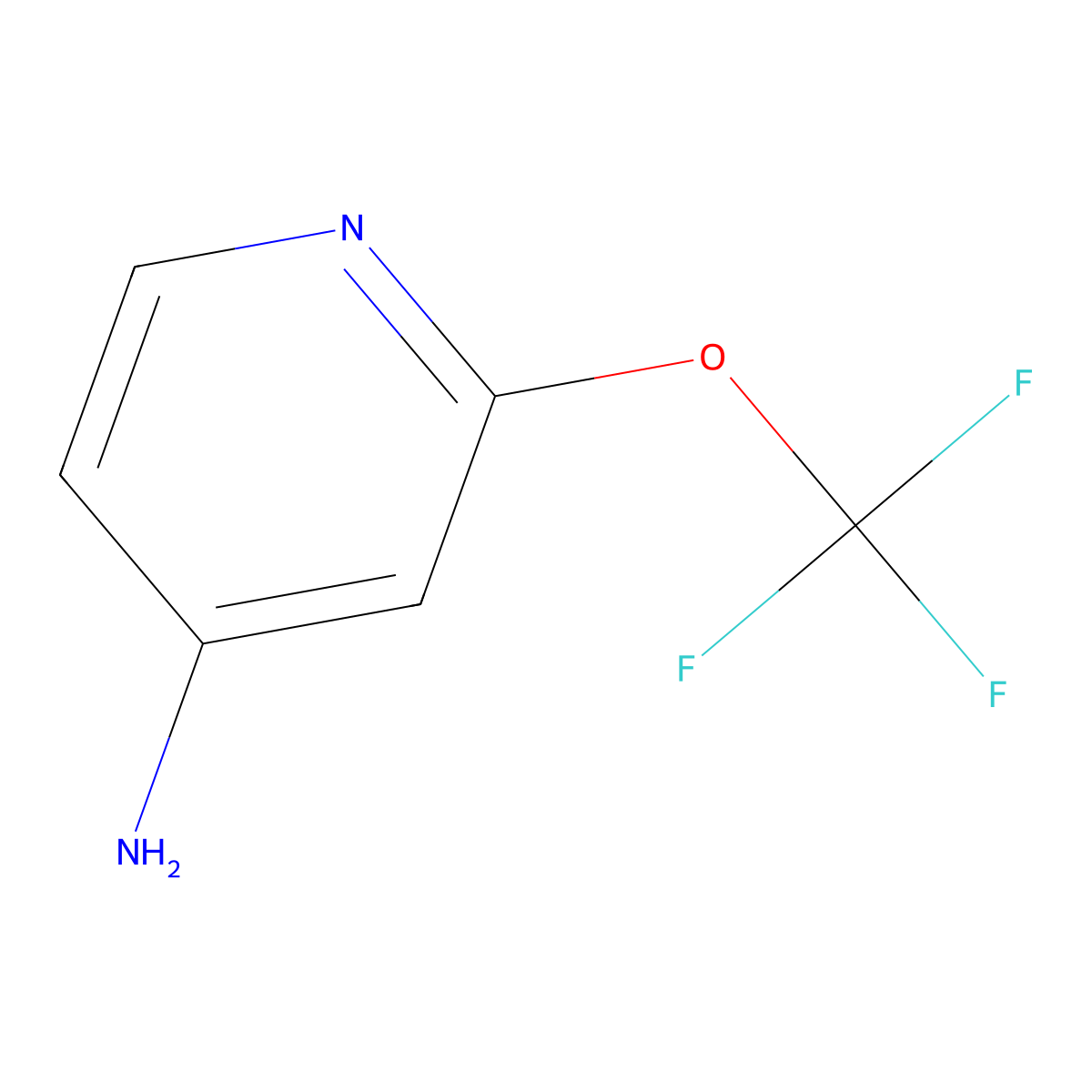 2-(Trifluoromethoxy)pyridin-4-amine molecular structure, CAS 1221172-01-5