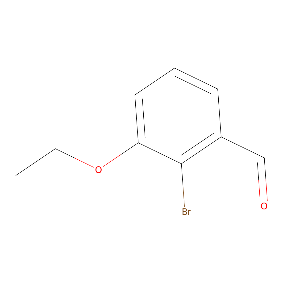 2-Bromo-3-ethoxybenzaldehyde molecular structure, CAS 1221180-39-7